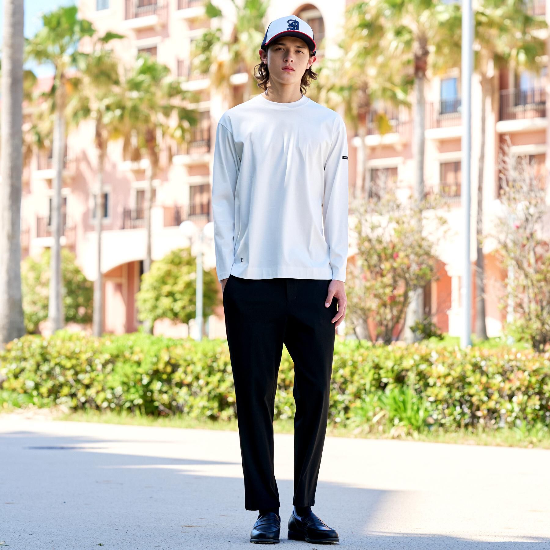 DRESSTERIOR「【接触冷感／抗菌防臭／消臭】ICE CLEAR COTTON クルーネックロンT」|Tシャツ・カットソー|
