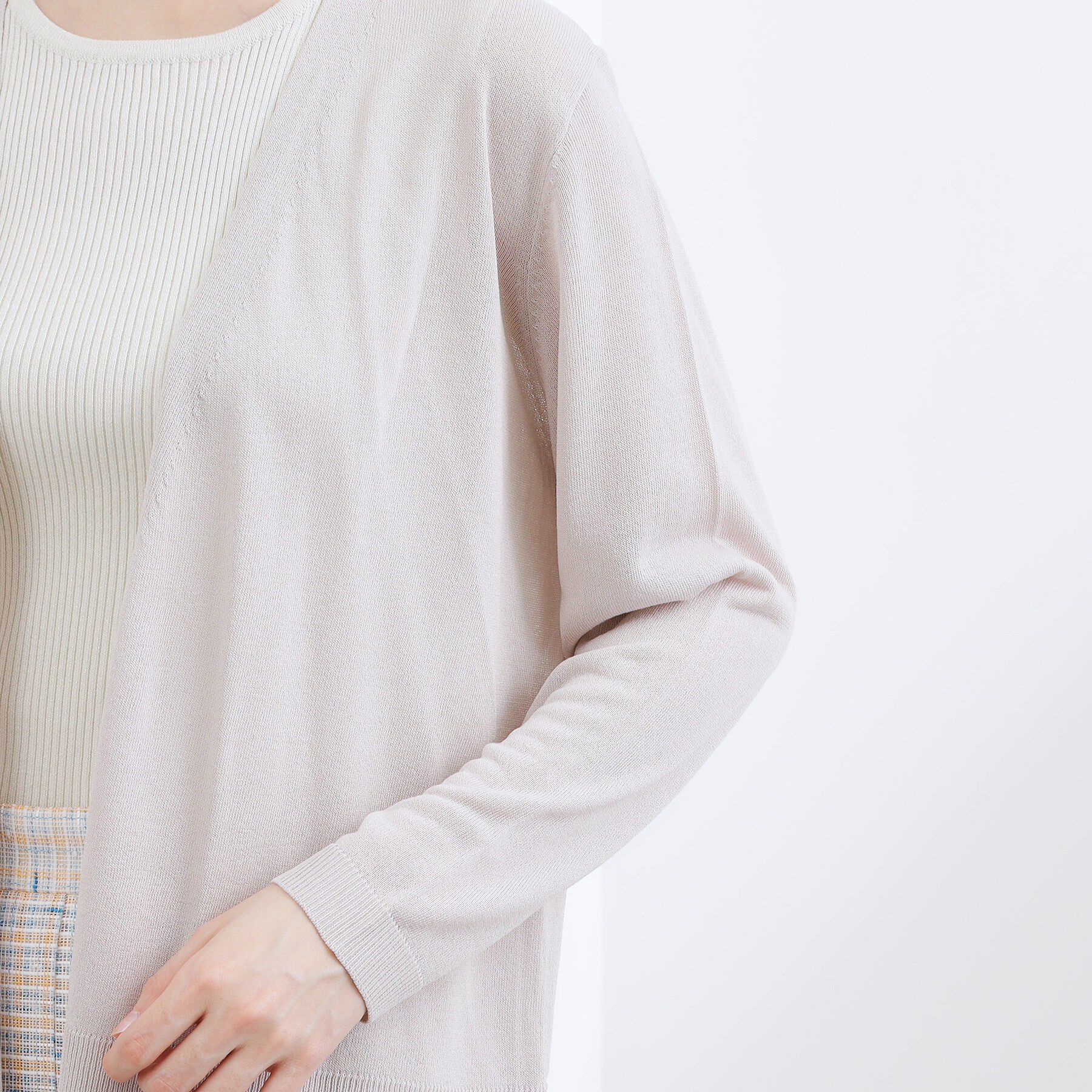 grove「高評価！【接触冷感／UVカットetc】ベーシックショートカーディガン」|カーディガン|