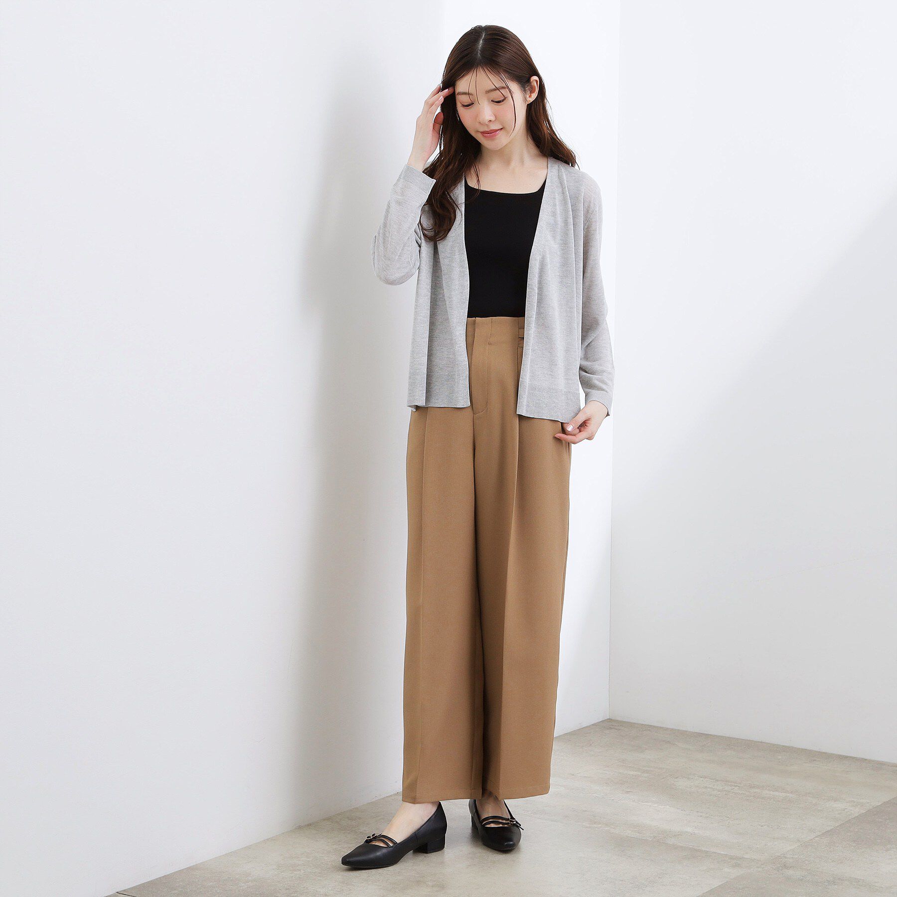 grove「高評価！【接触冷感／UVカットetc】ベーシックショートカーディガン」|カーディガン|