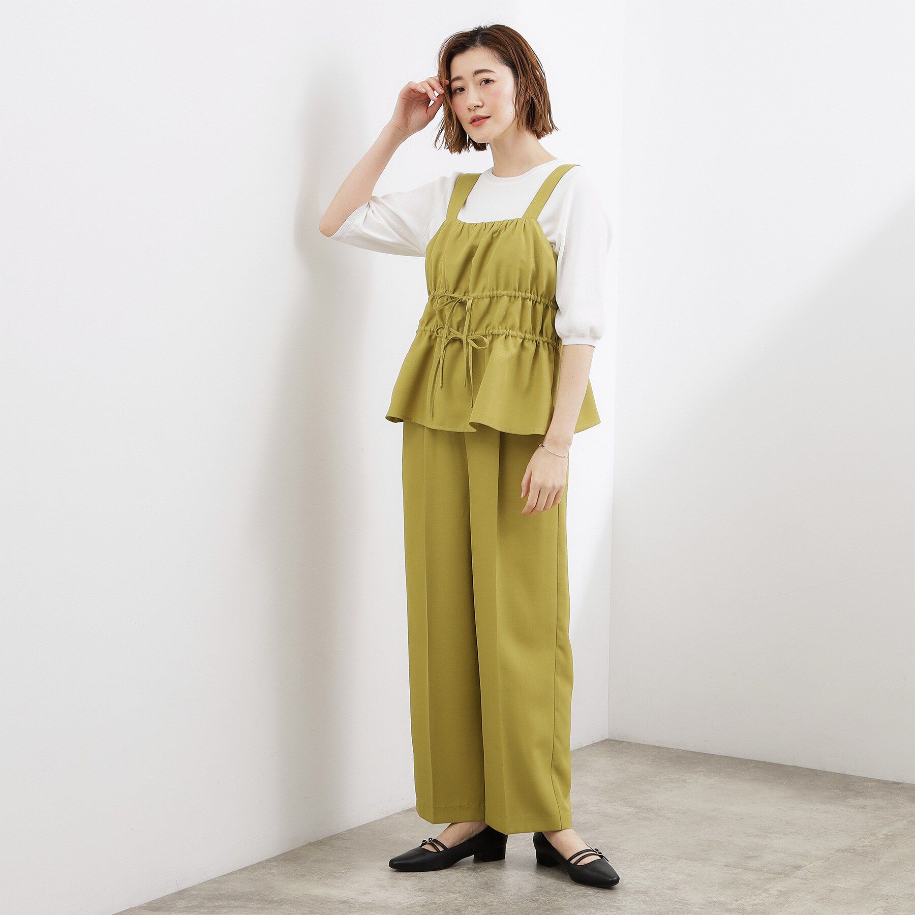 grove「高評価！シャーリングビスチェSET UP」|スーツ|