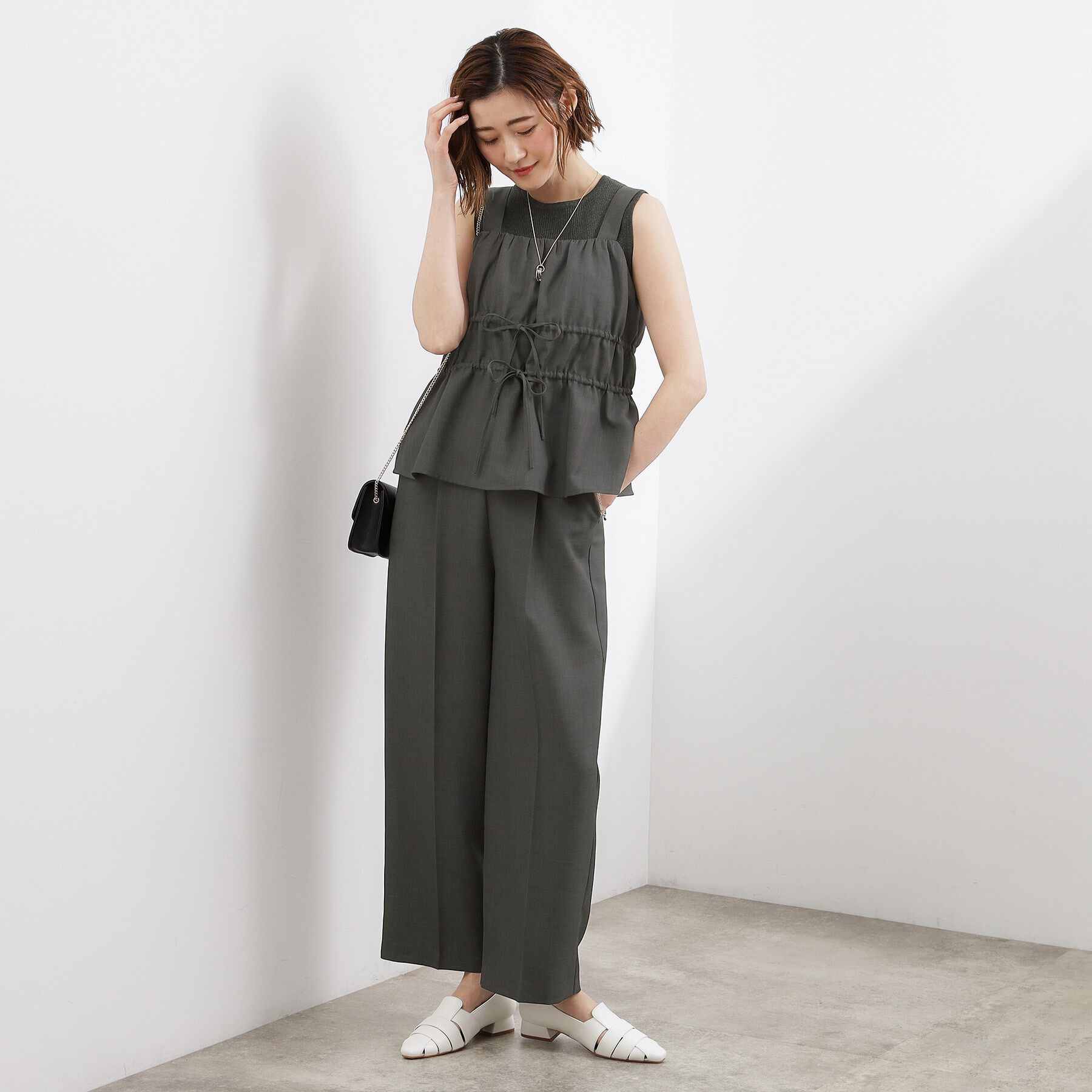 grove「高評価！シャーリングビスチェSET UP」|スーツ|