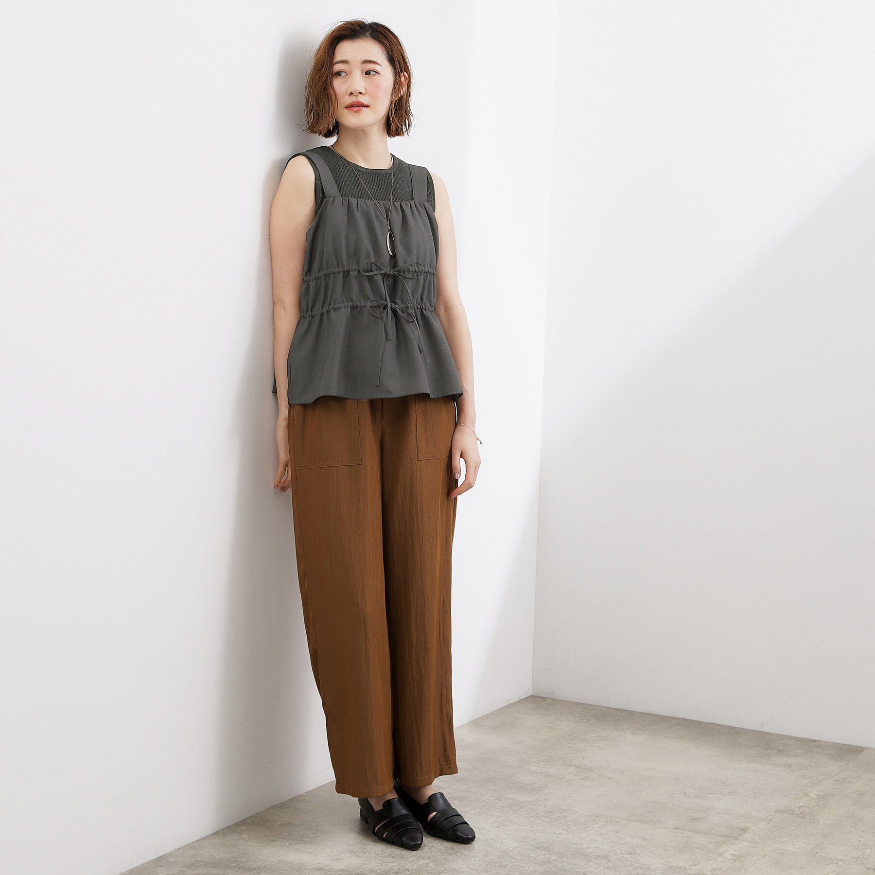 grove「高評価！シャーリングビスチェSET UP」|スーツ|