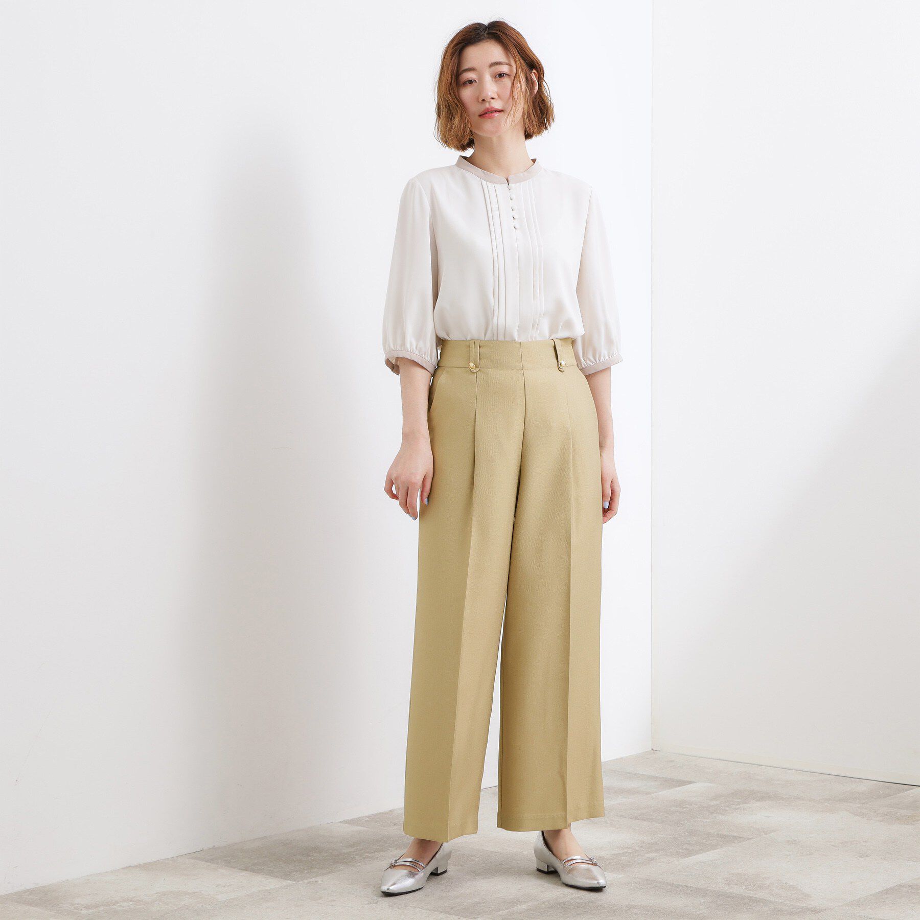 grove「【洗濯機OK】きちんと見えする、デニムライクワイドパンツ」|その他|