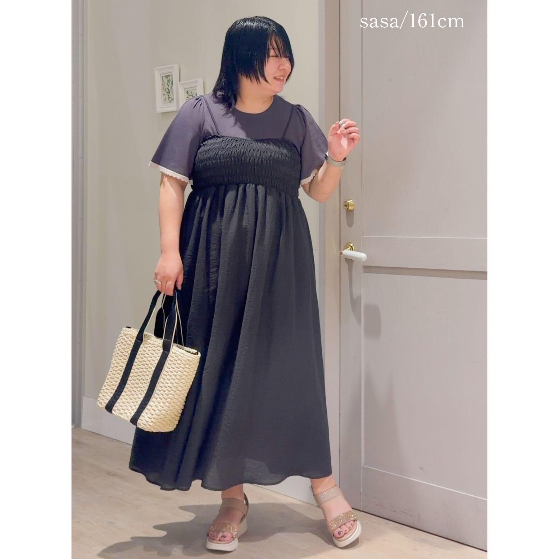 grove「高評価！【シリーズ累計36万枚！名品ニット】やわらかドライタッチ スカラップスリーブニット」|ニット・セーター|
