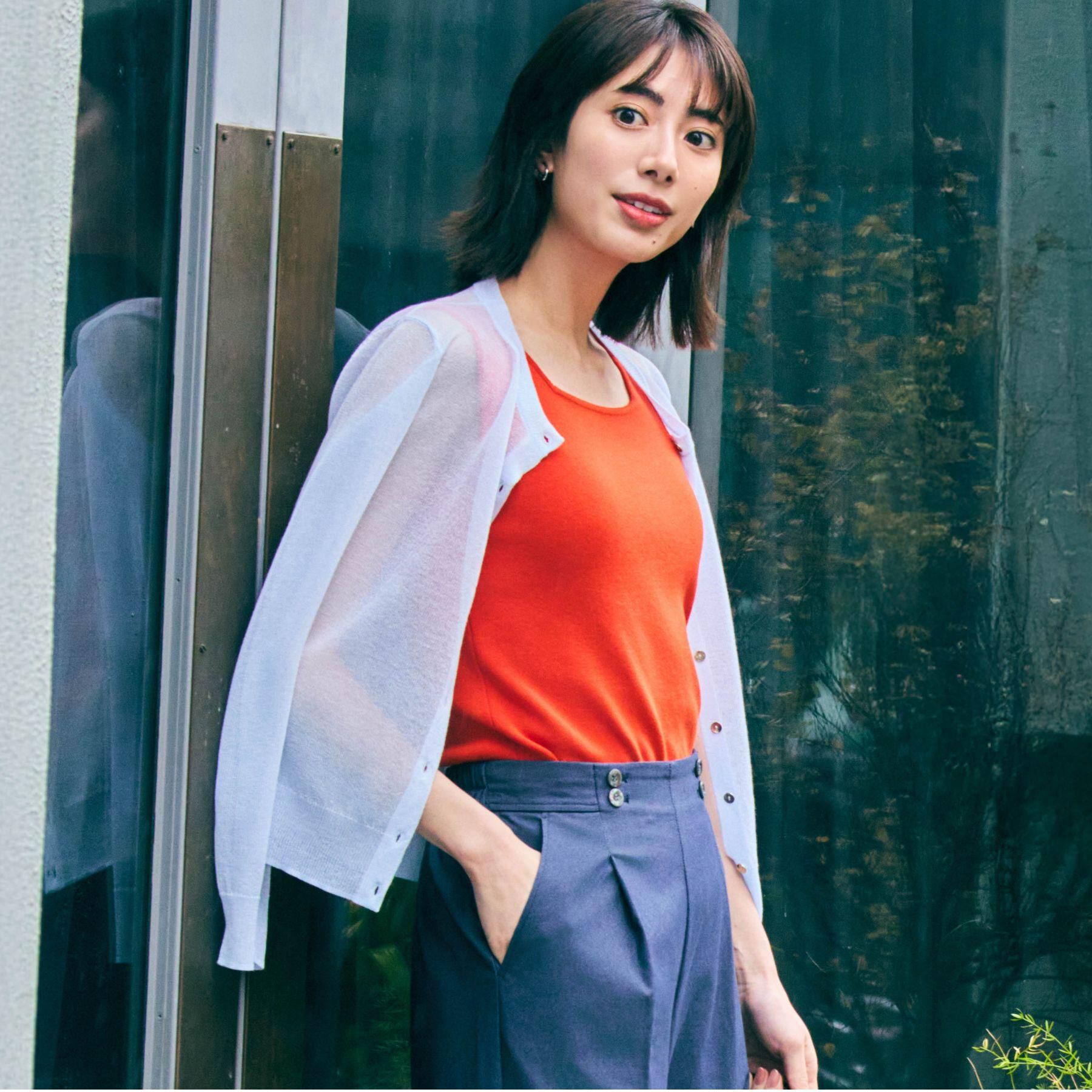 grove「高評価！【洗える/名品】大人の透け感、シアーカーディガン」|カーディガン|