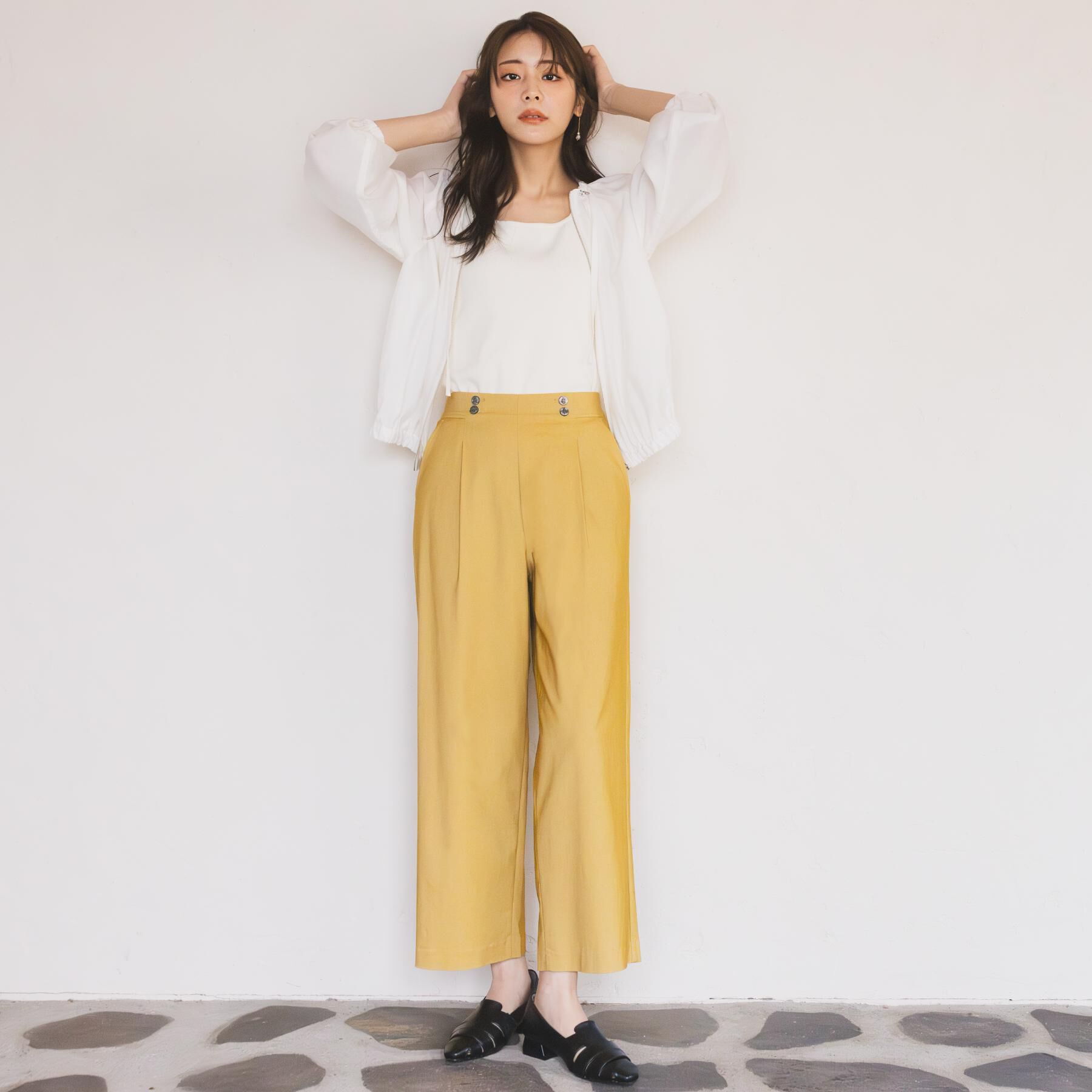 grove「【シリーズ累計13万枚/ひんやり・UV】ハイパーストレッチ ワイドクロップドパンツ」|その他|