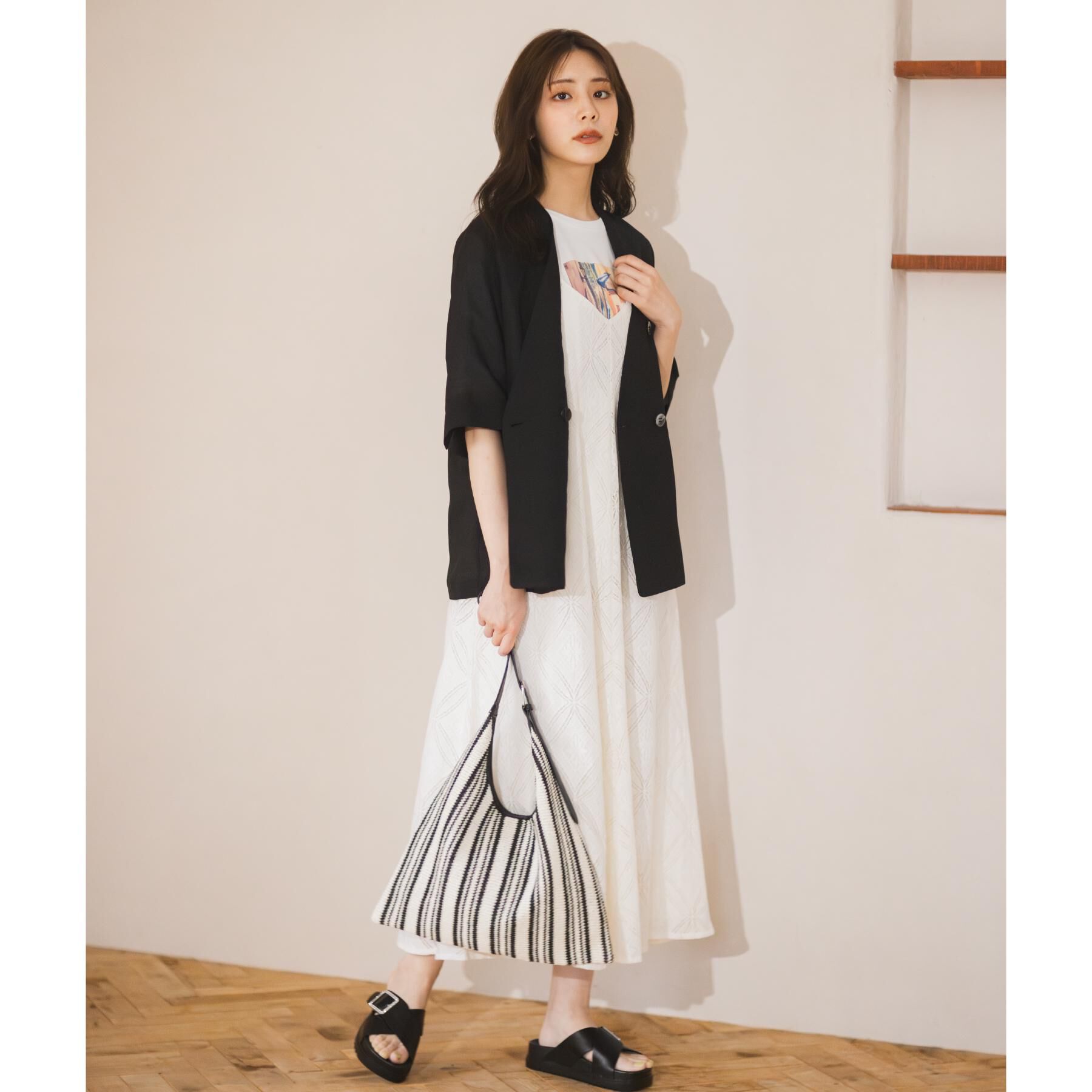 grove「【洗える】レースキャミワンピース」|ワンピース|