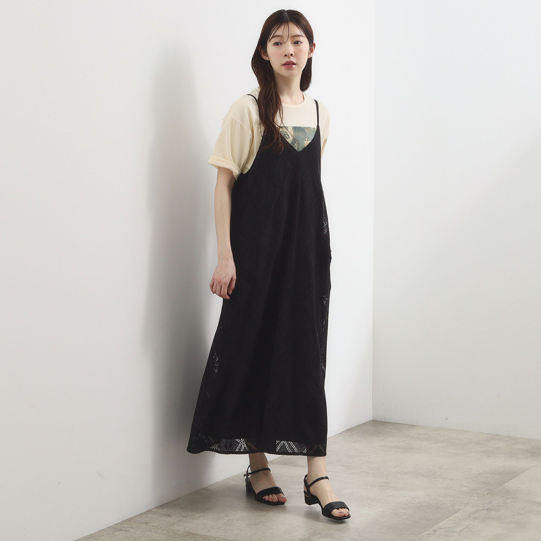 grove「【洗える】レースキャミワンピース」|ワンピース|