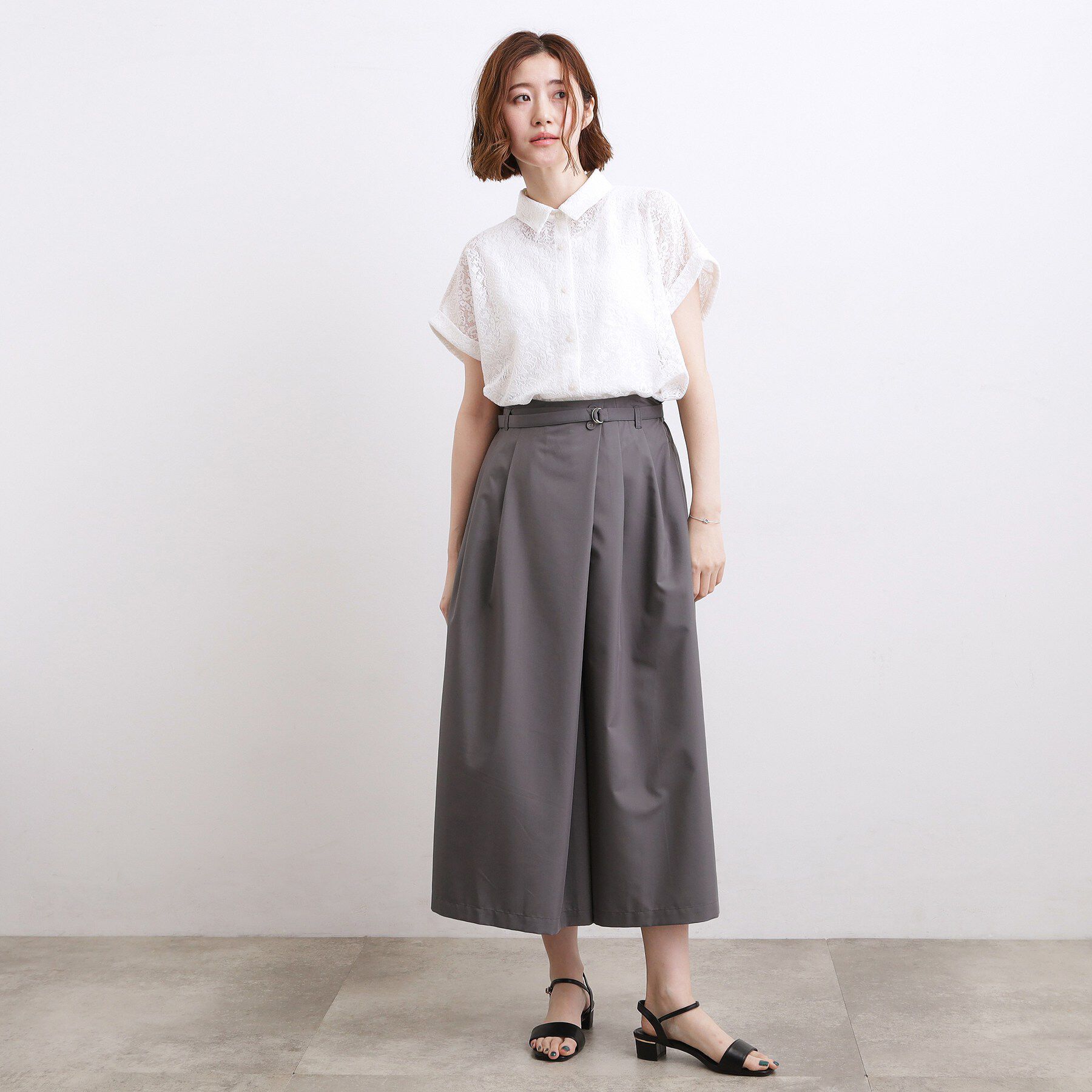 grove「【洗える・体型カバー】軽やかすっきり見えキュロットパンツ」|その他|