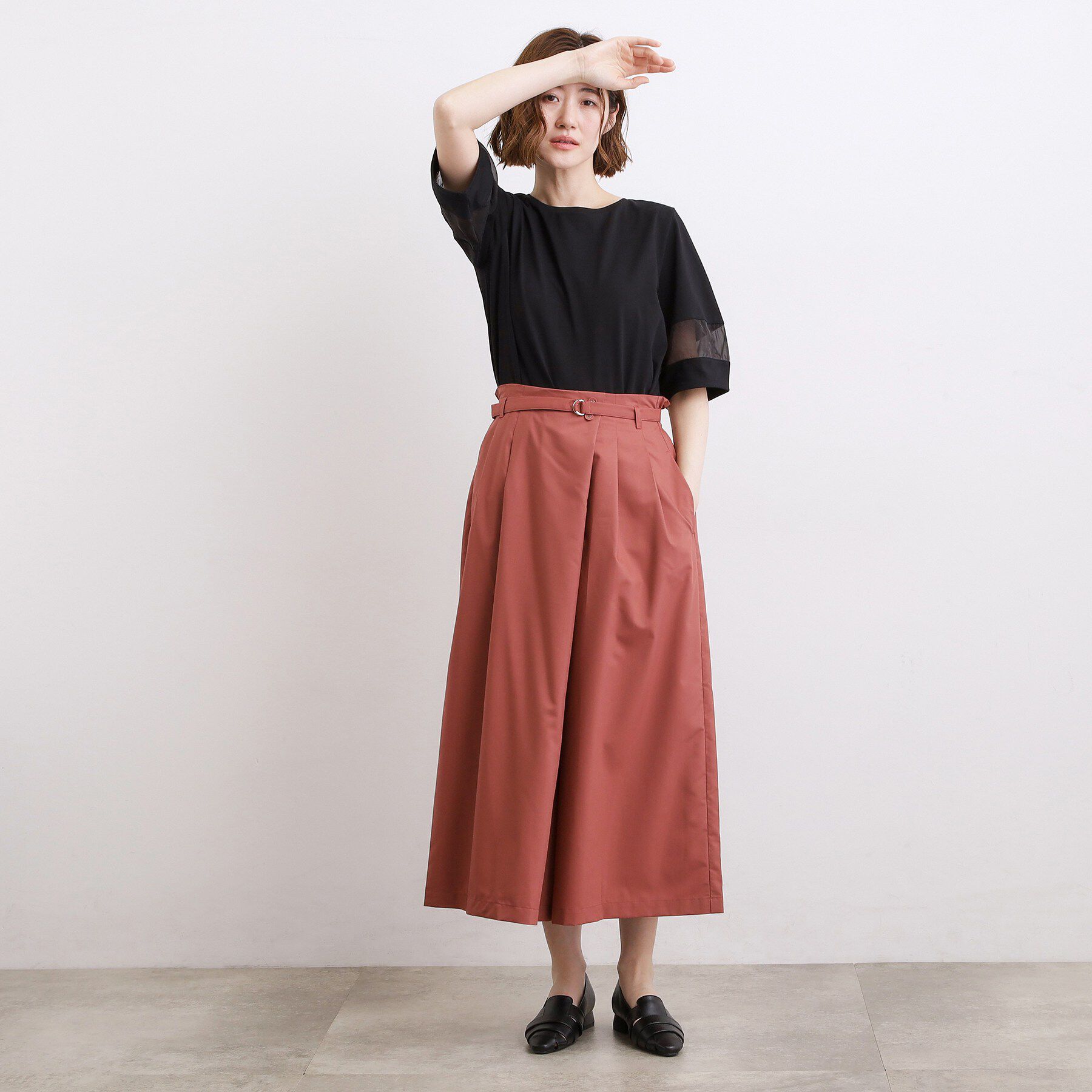 grove「【洗える・体型カバー】軽やかすっきり見えキュロットパンツ」|その他|