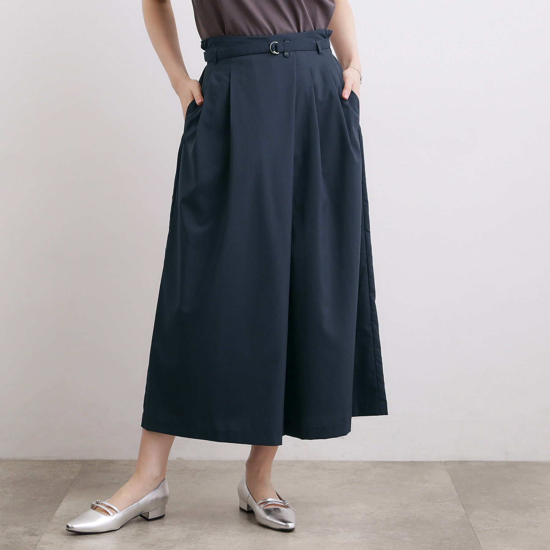 grove「【洗える・体型カバー】軽やかすっきり見えキュロットパンツ」|その他|