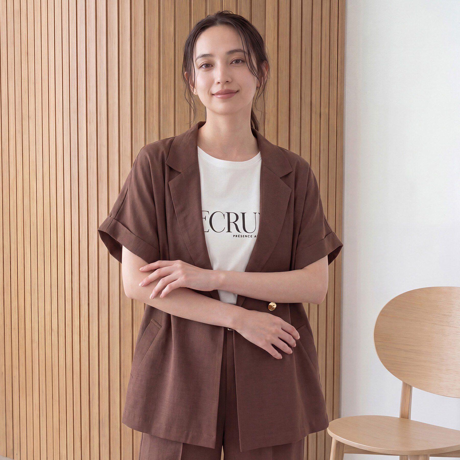 grove「【遮熱／吸水速乾／接触冷感／UVカット】ベーシックロゴTシャツ」|Tシャツ・カットソー|