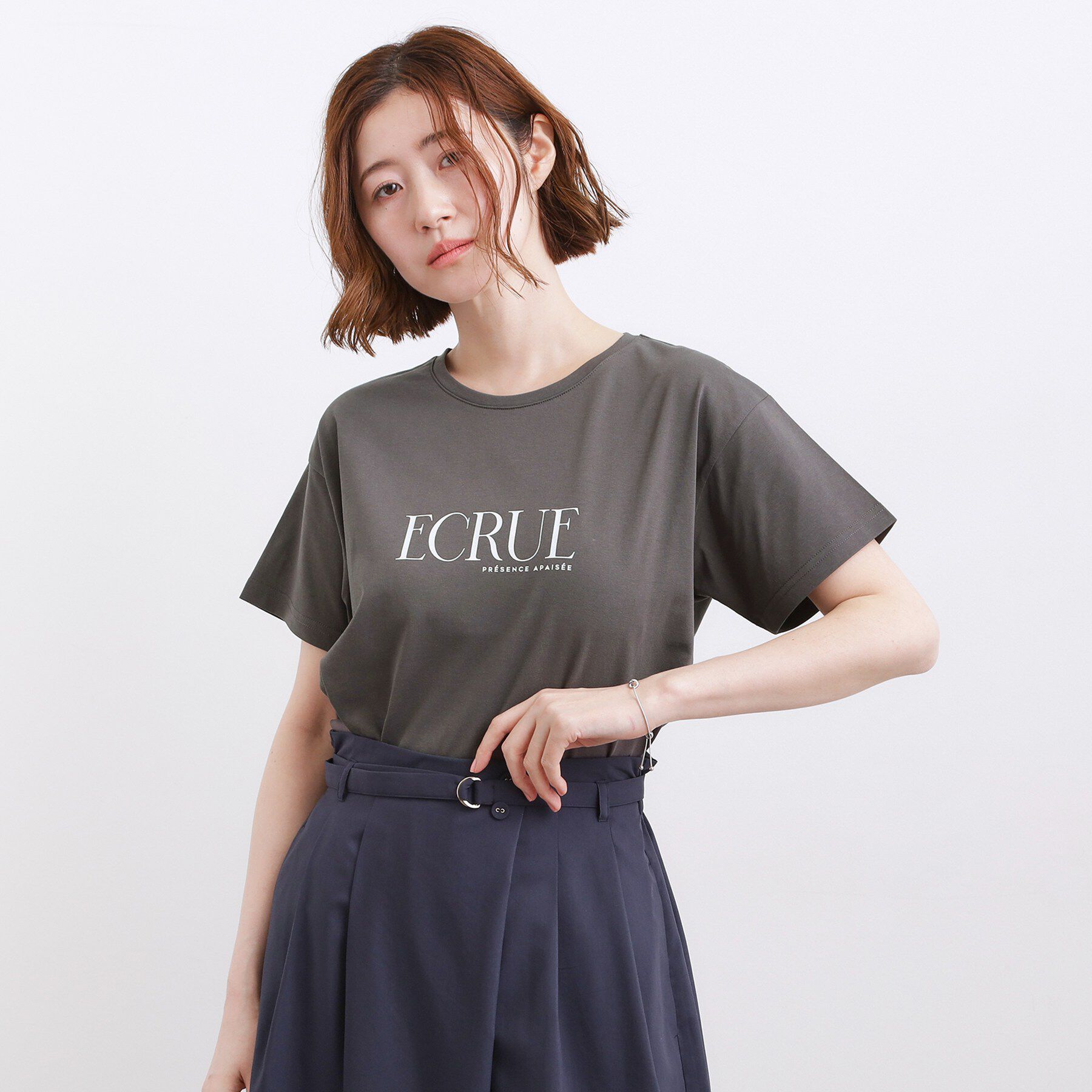 grove「【遮熱／吸水速乾／接触冷感／UVカット】ベーシックロゴTシャツ」|Tシャツ・カットソー|
