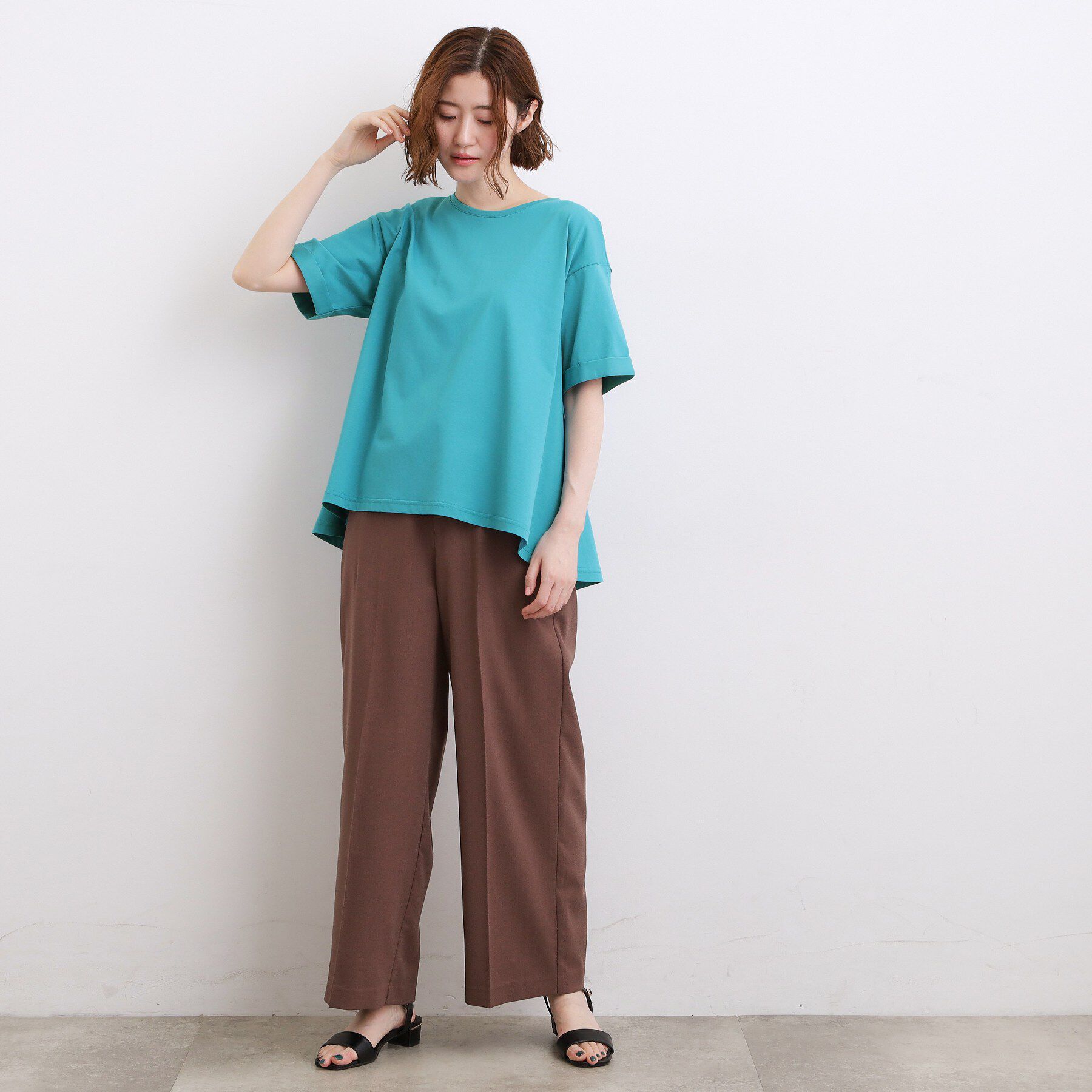 grove「【遮熱／吸水速乾／接触冷感／UVカット】フレアシルエットTシャツ」|Tシャツ・カットソー|