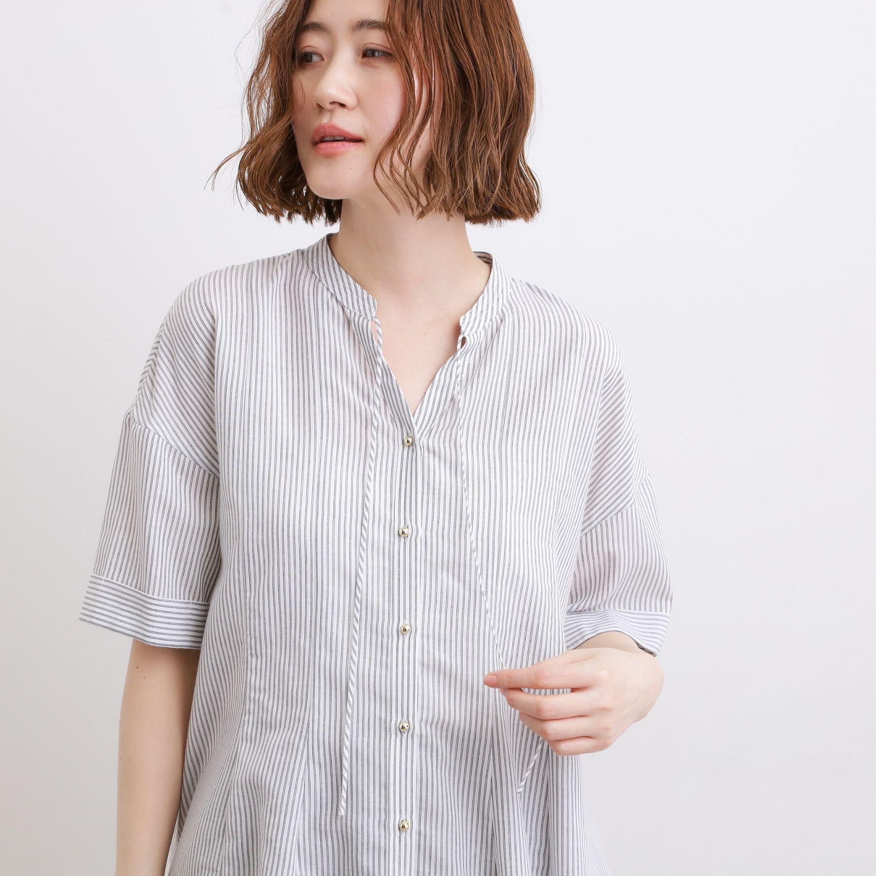 grove「【洗濯機OK・ひんやり】さらっと軽やか、夏のフレアシャツ」|シャツ・ブラウス|