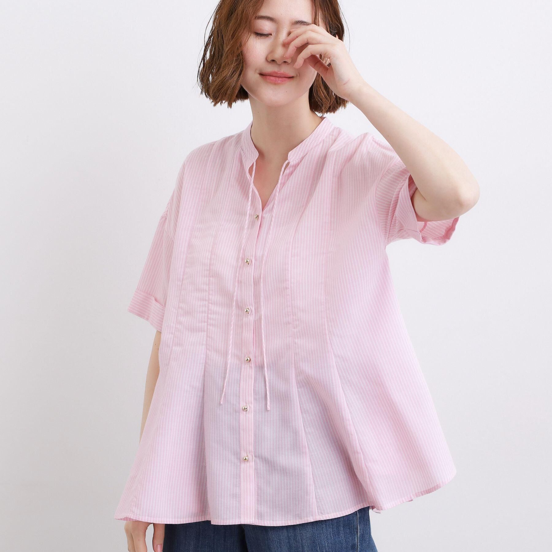 grove「【洗濯機OK・ひんやり】さらっと軽やか、夏のフレアシャツ」|シャツ・ブラウス|