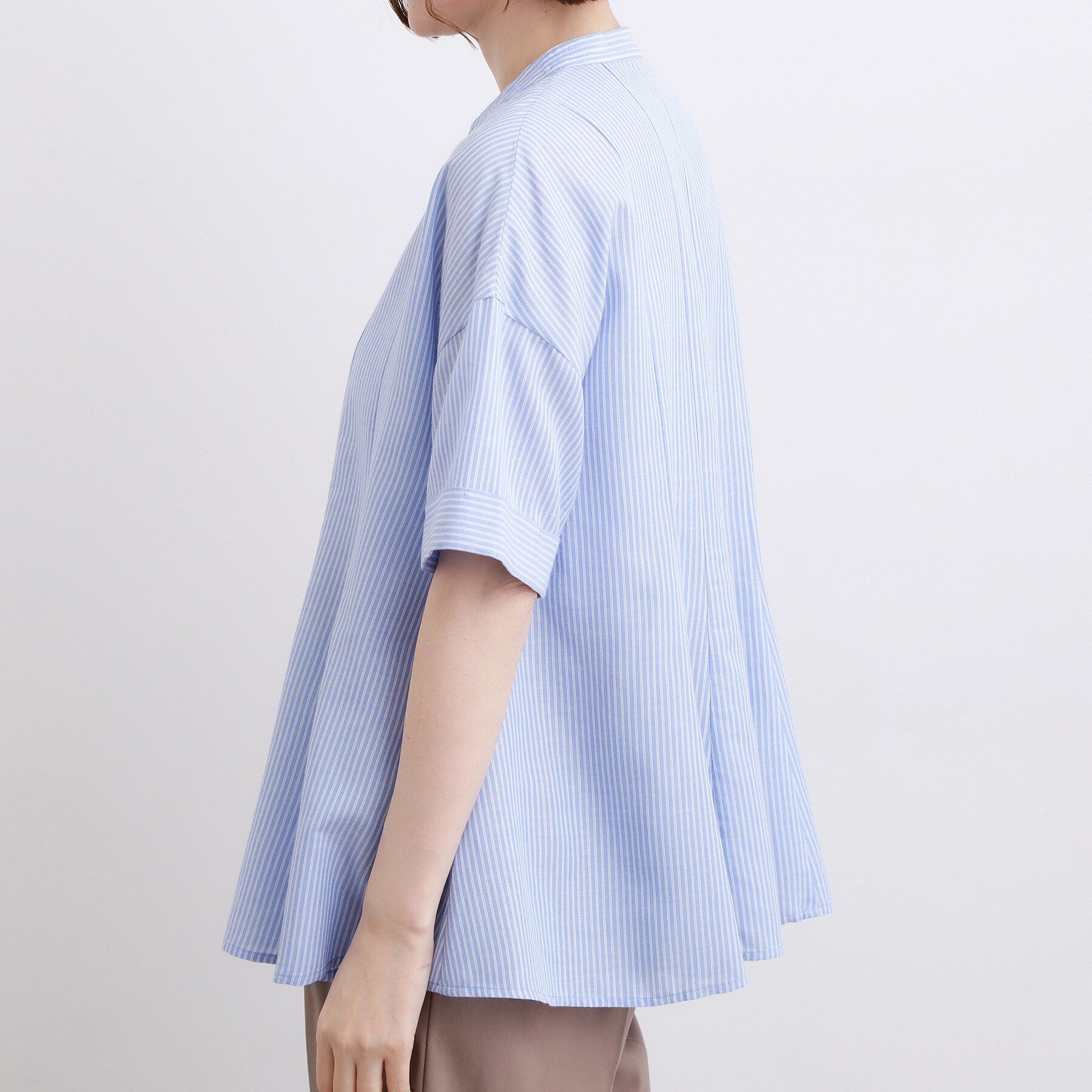 grove「【洗濯機OK・ひんやり】さらっと軽やか、夏のフレアシャツ」|シャツ・ブラウス|