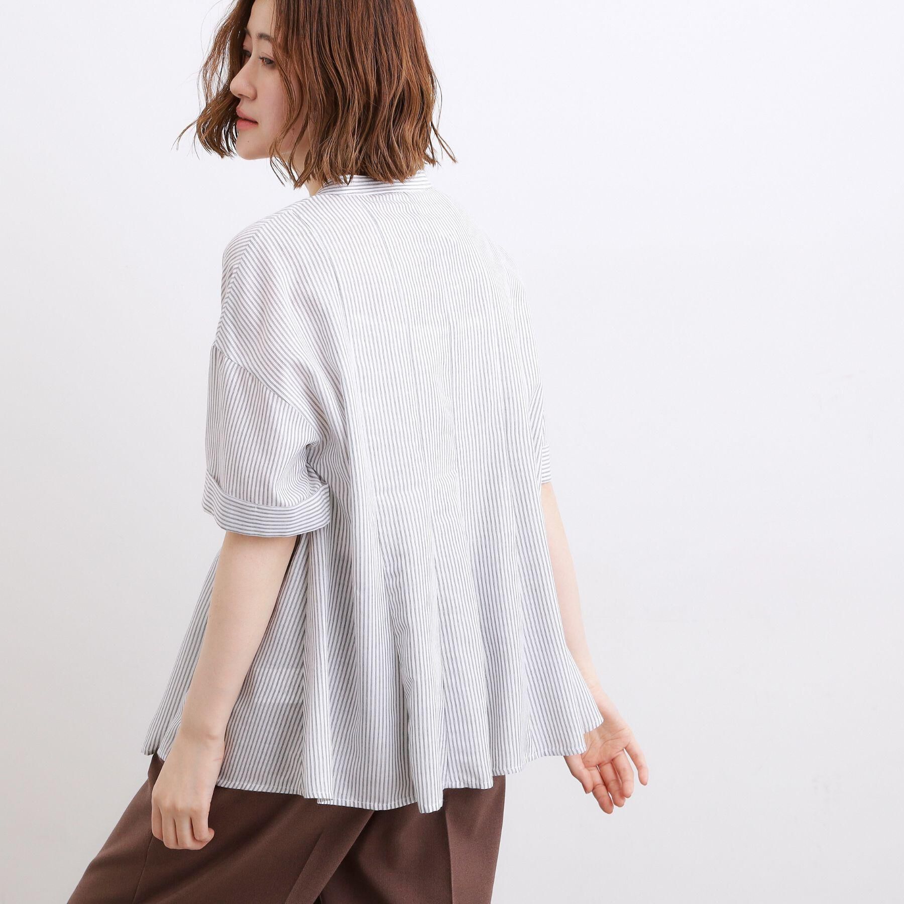 grove「【洗濯機OK・ひんやり】さらっと軽やか、夏のフレアシャツ」|シャツ・ブラウス|