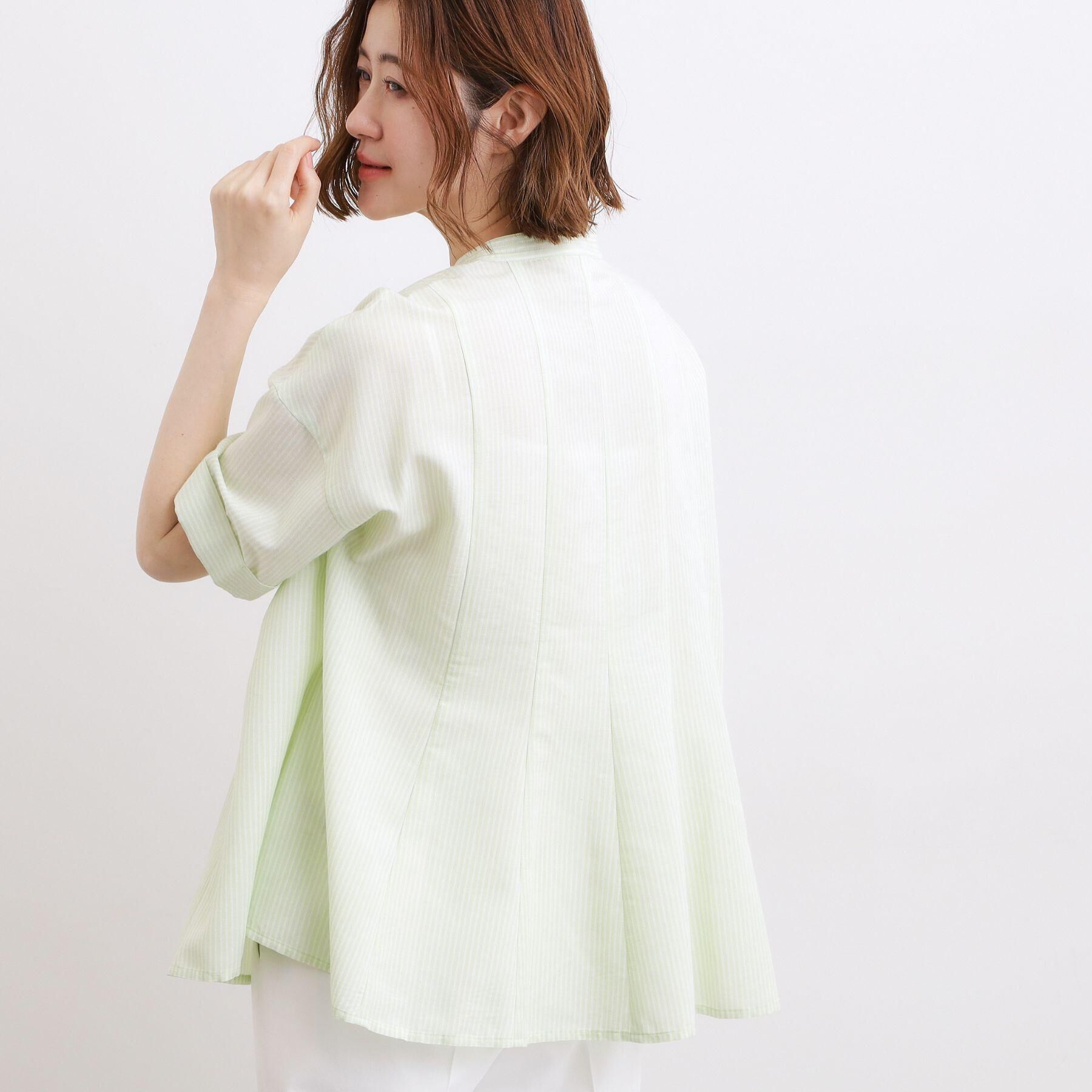 grove「【洗濯機OK・ひんやり】さらっと軽やか、夏のフレアシャツ」|シャツ・ブラウス|