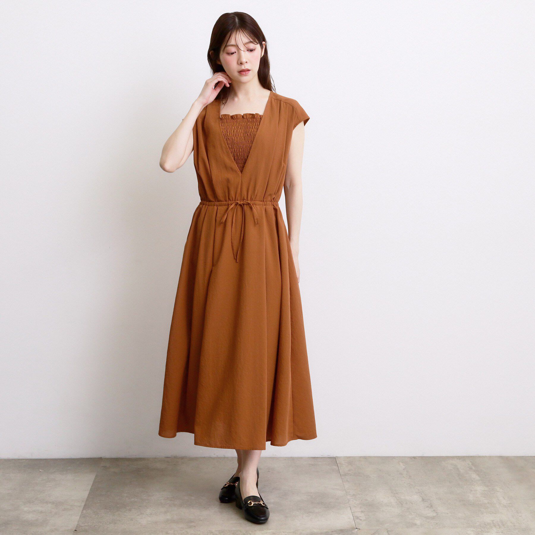 grove「シャーリングキャミレイヤードワンピース」|ワンピース|