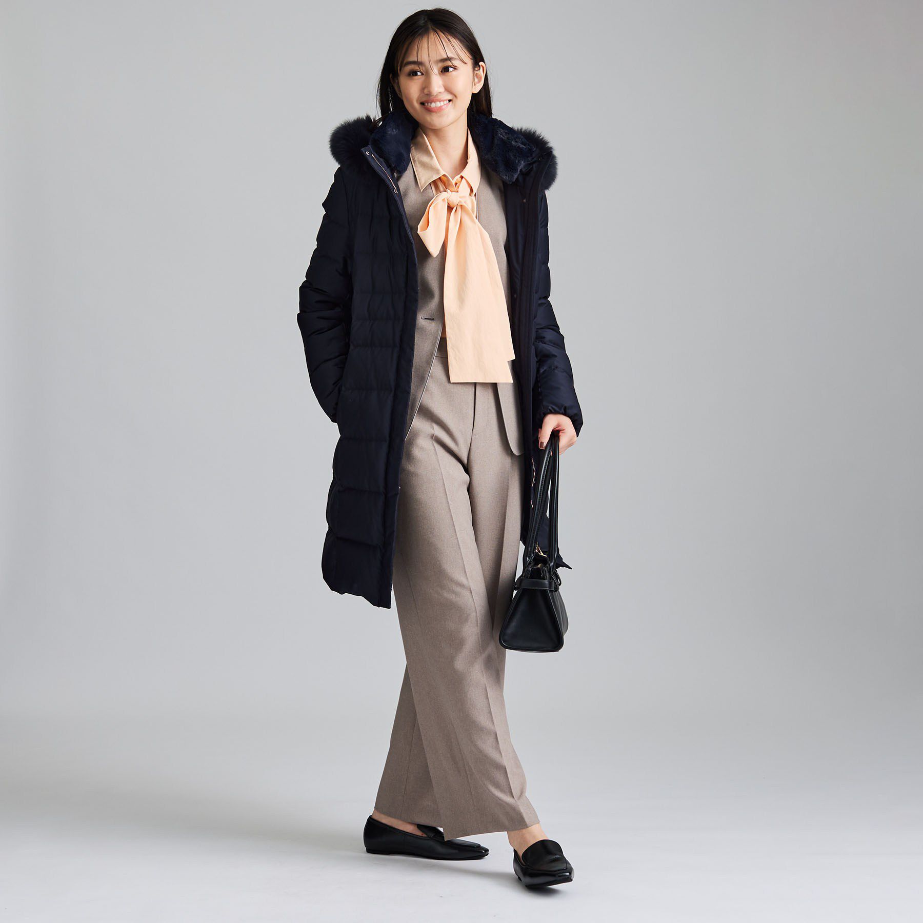INDIVI「【名品／撥水／抗菌防臭】ロング丈リサイクルダウンコート」|ダウン|