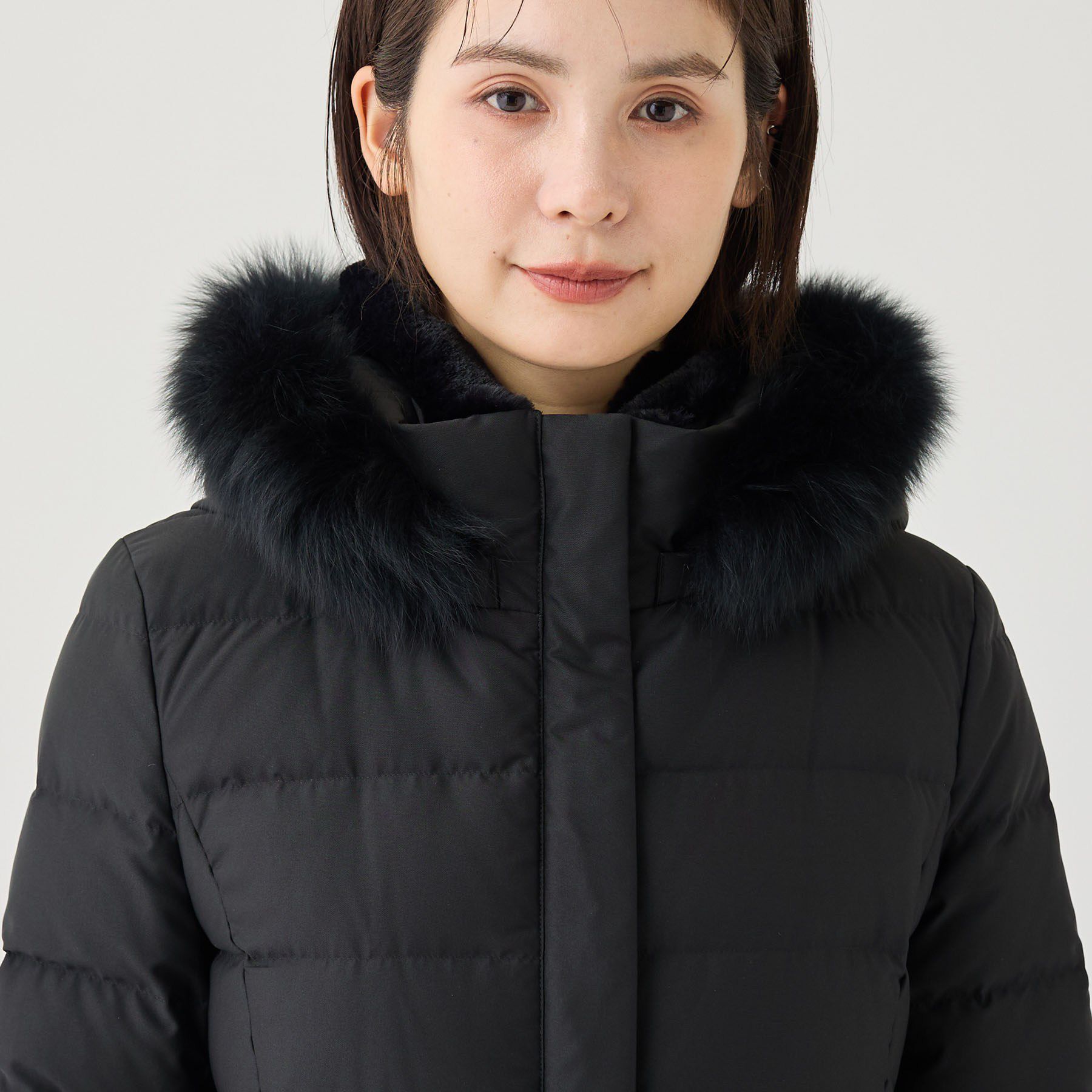 INDIVI「【名品／撥水／抗菌防臭】ロング丈リサイクルダウンコート」|ダウン|