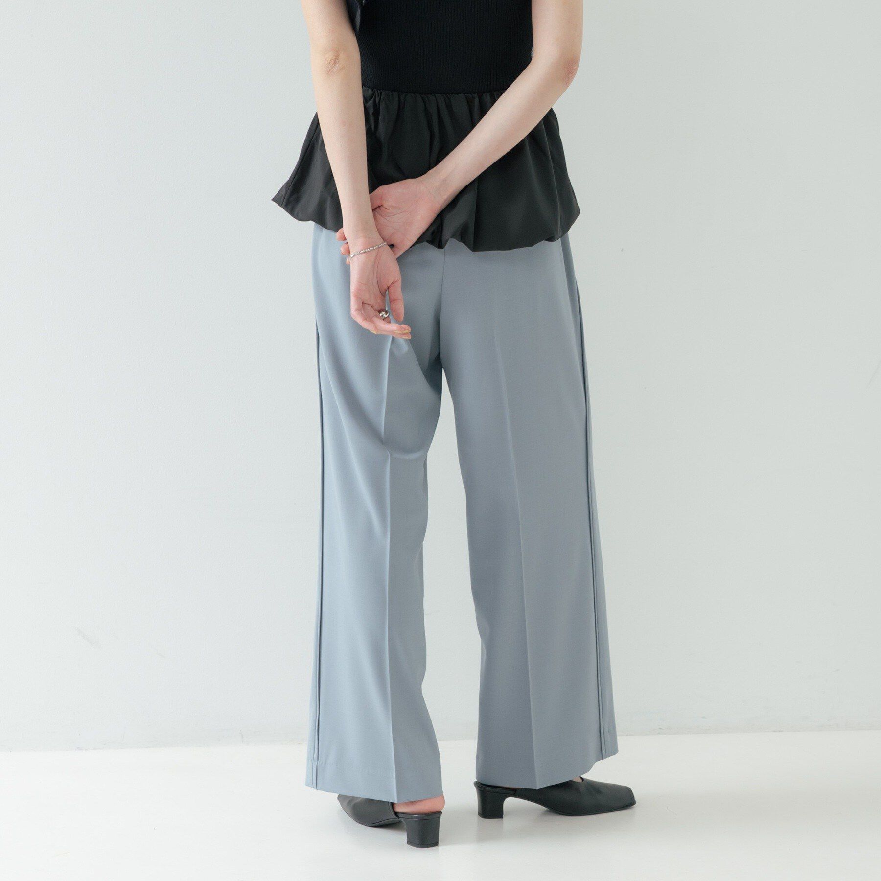 GALLEST「Comfy SET UP｜イージーストレートワイドパンツ【セットアップ対応／通勤／カセット服／接触冷」|その他|