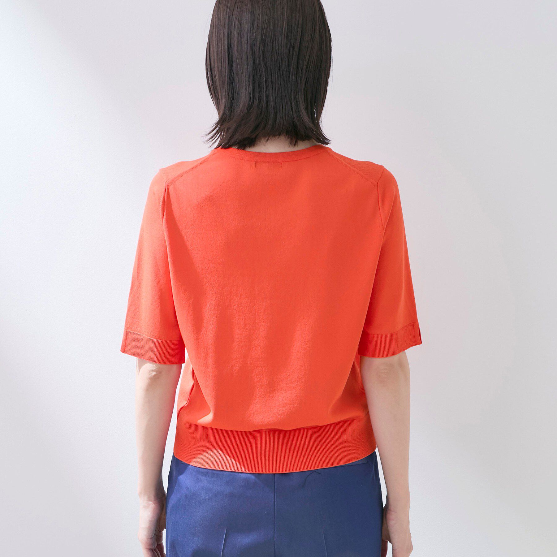 INDIVI「【UVケア/接触冷感／アンサンブル】丸首カーディガン＆袖スリット5分袖ニット」|その他|