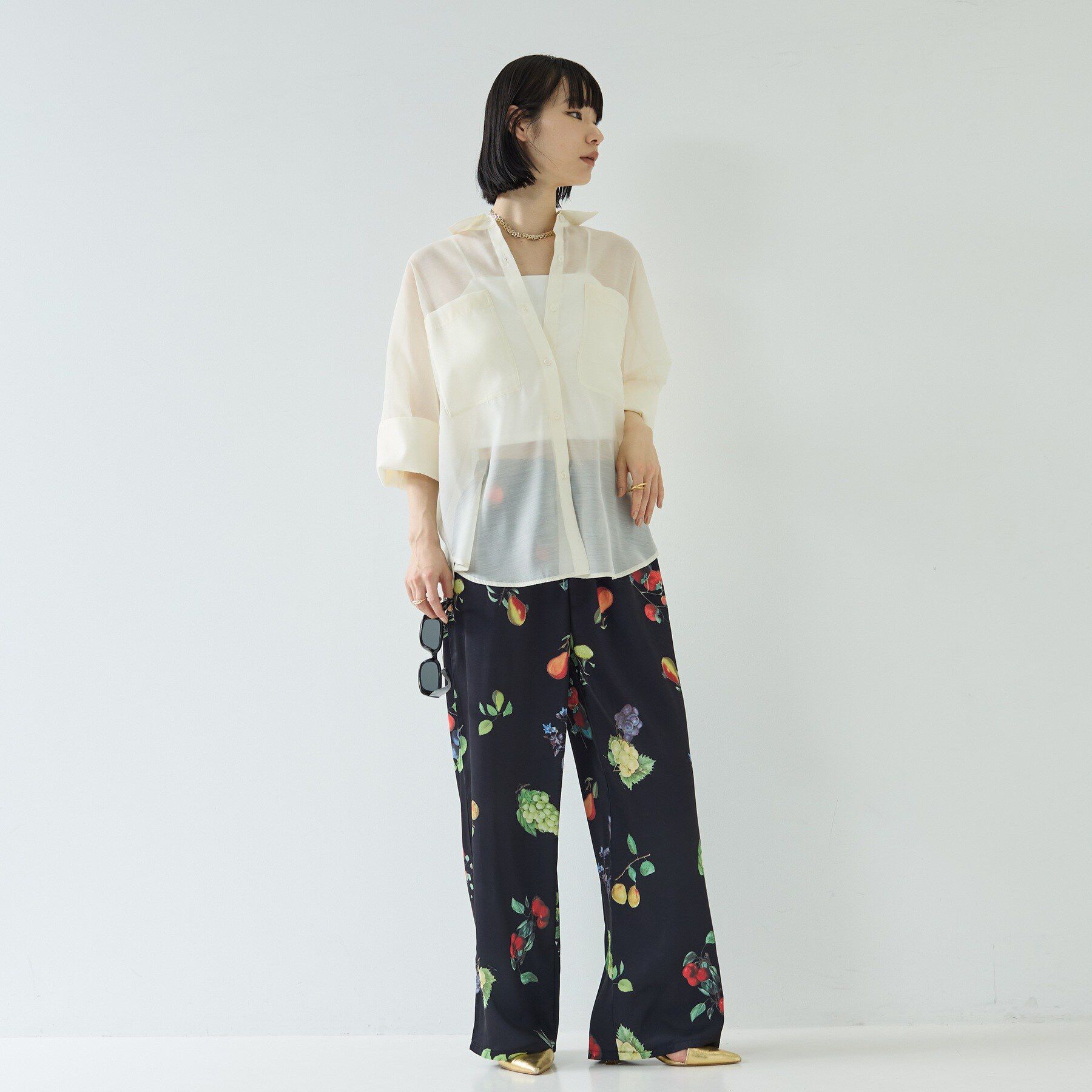 GALLEST「【接触冷感】シアーコクーンブラウス」|シャツ・ブラウス|