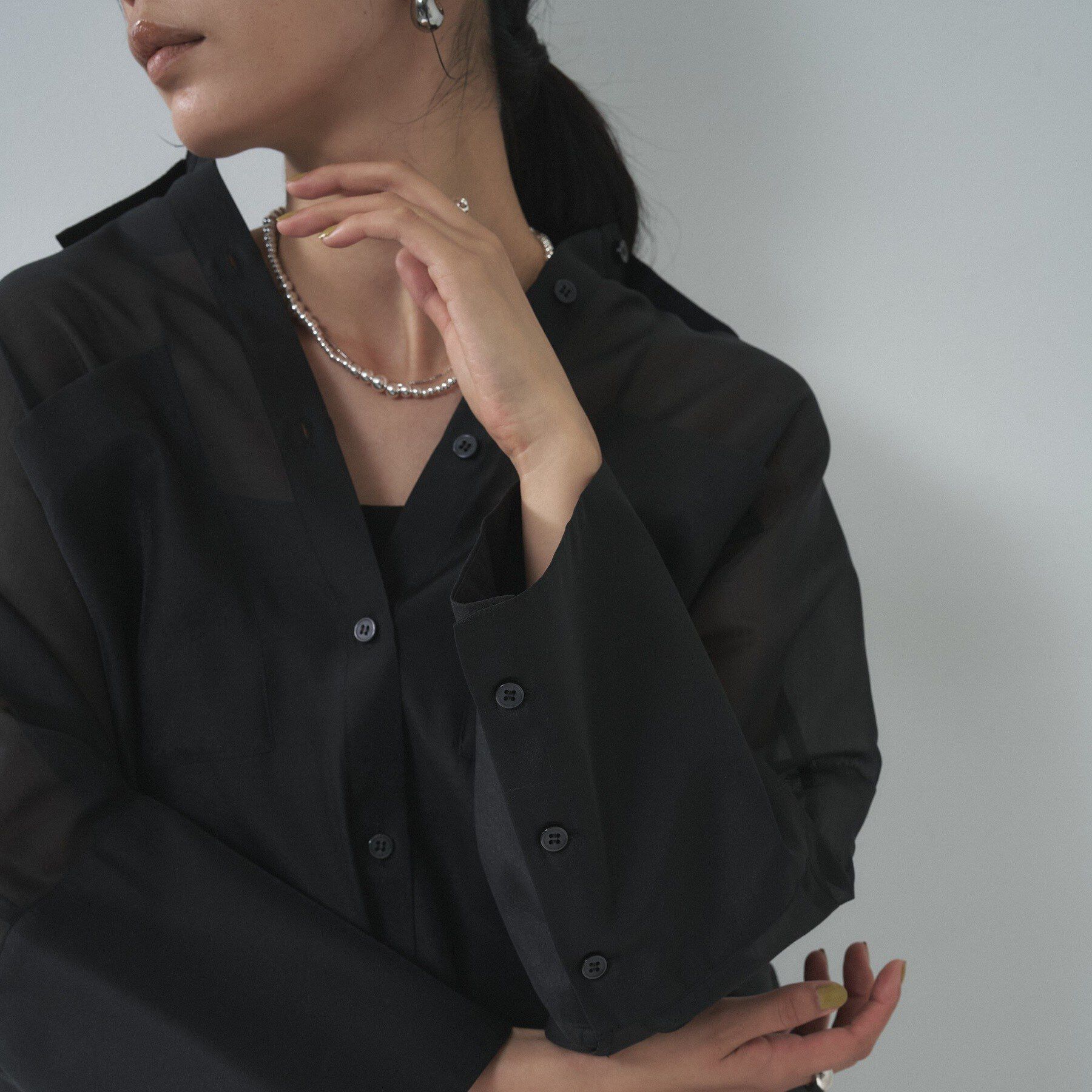 GALLEST「【接触冷感】シアーコクーンブラウス」|シャツ・ブラウス|
