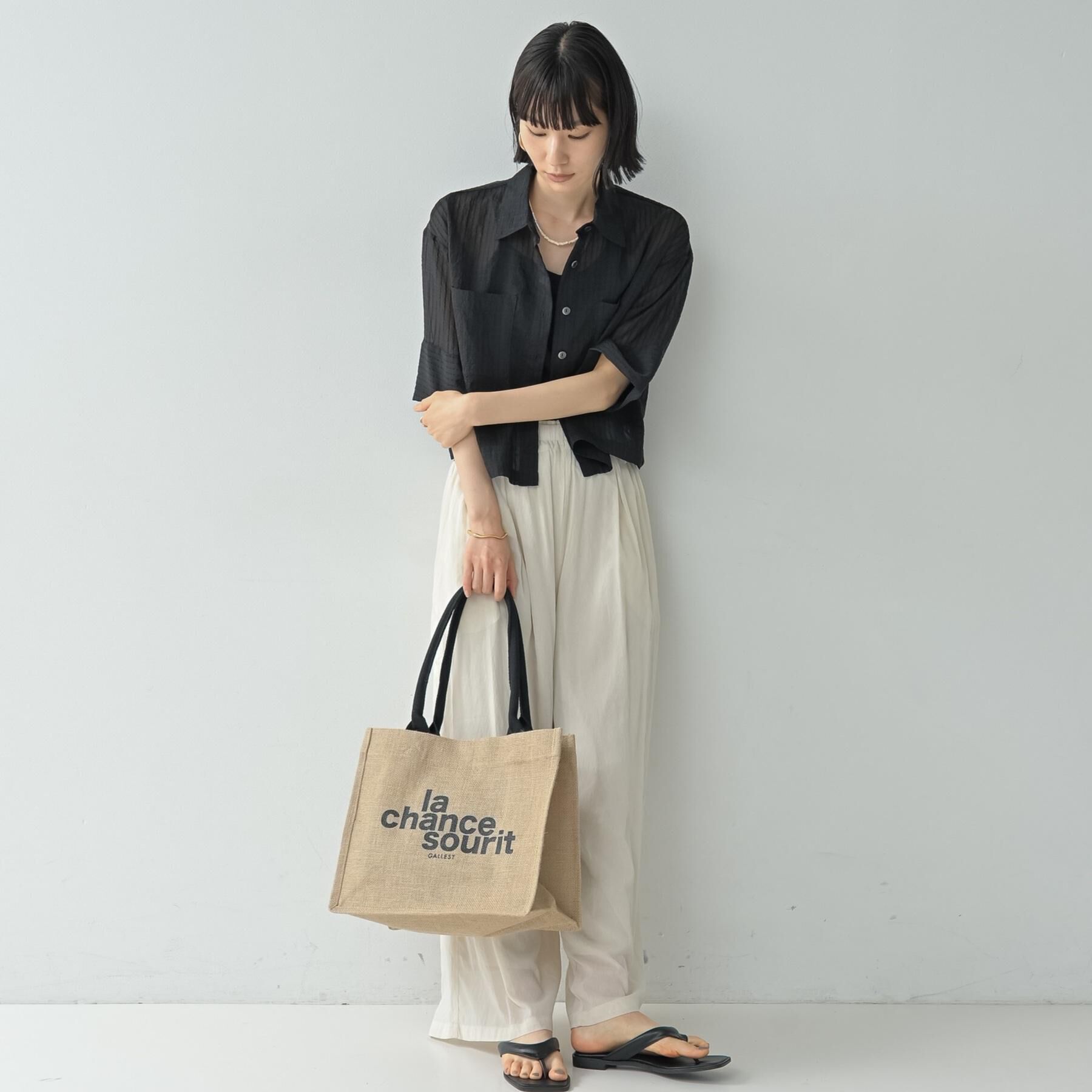 GALLEST「【A4サイズ収納・マチたっぷり】ジュートトートバッグ／エコバッグ」|トートバッグ|