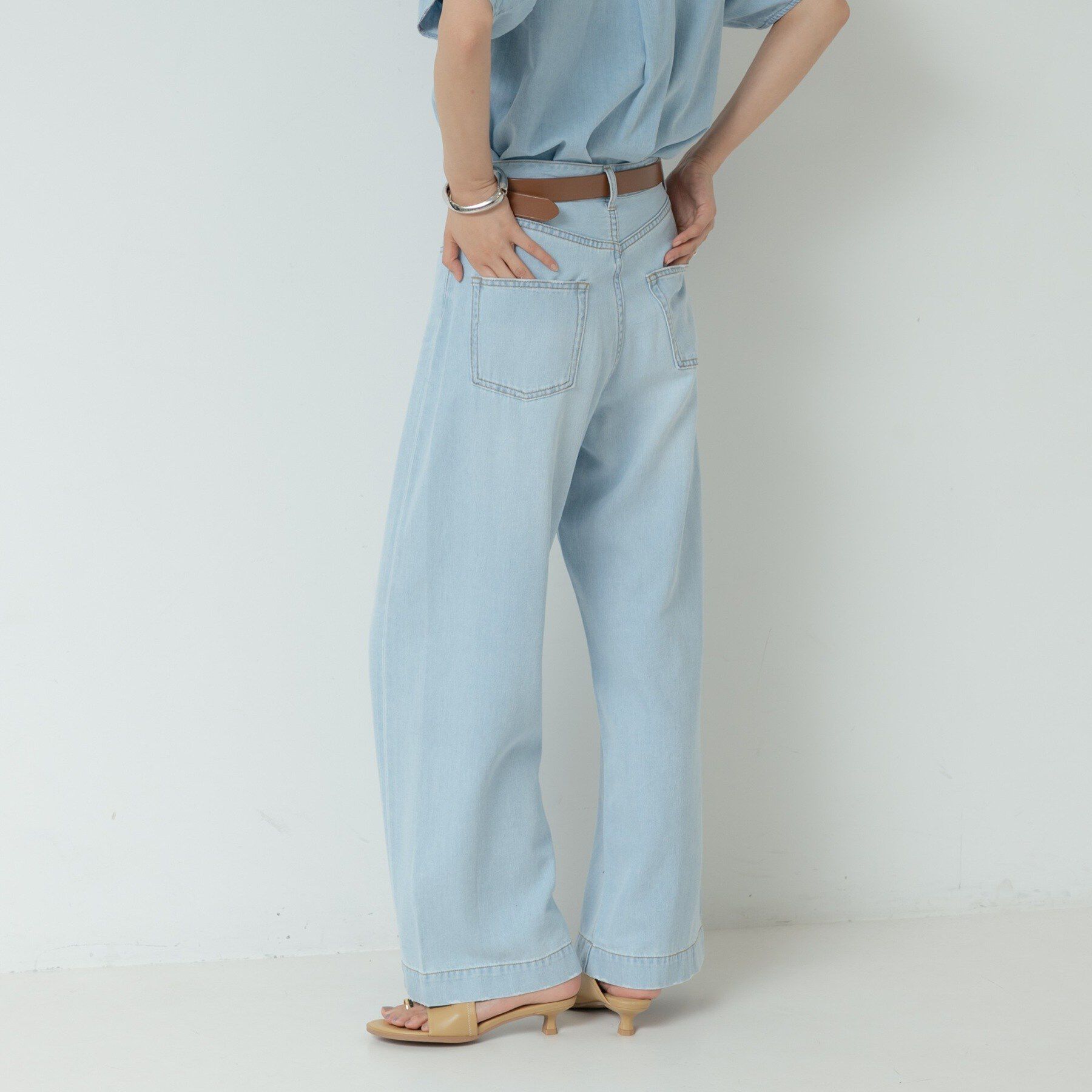 GALLEST「ハイライズワイドデニム【再入荷／マシンウォッシャブル】」|デニム|