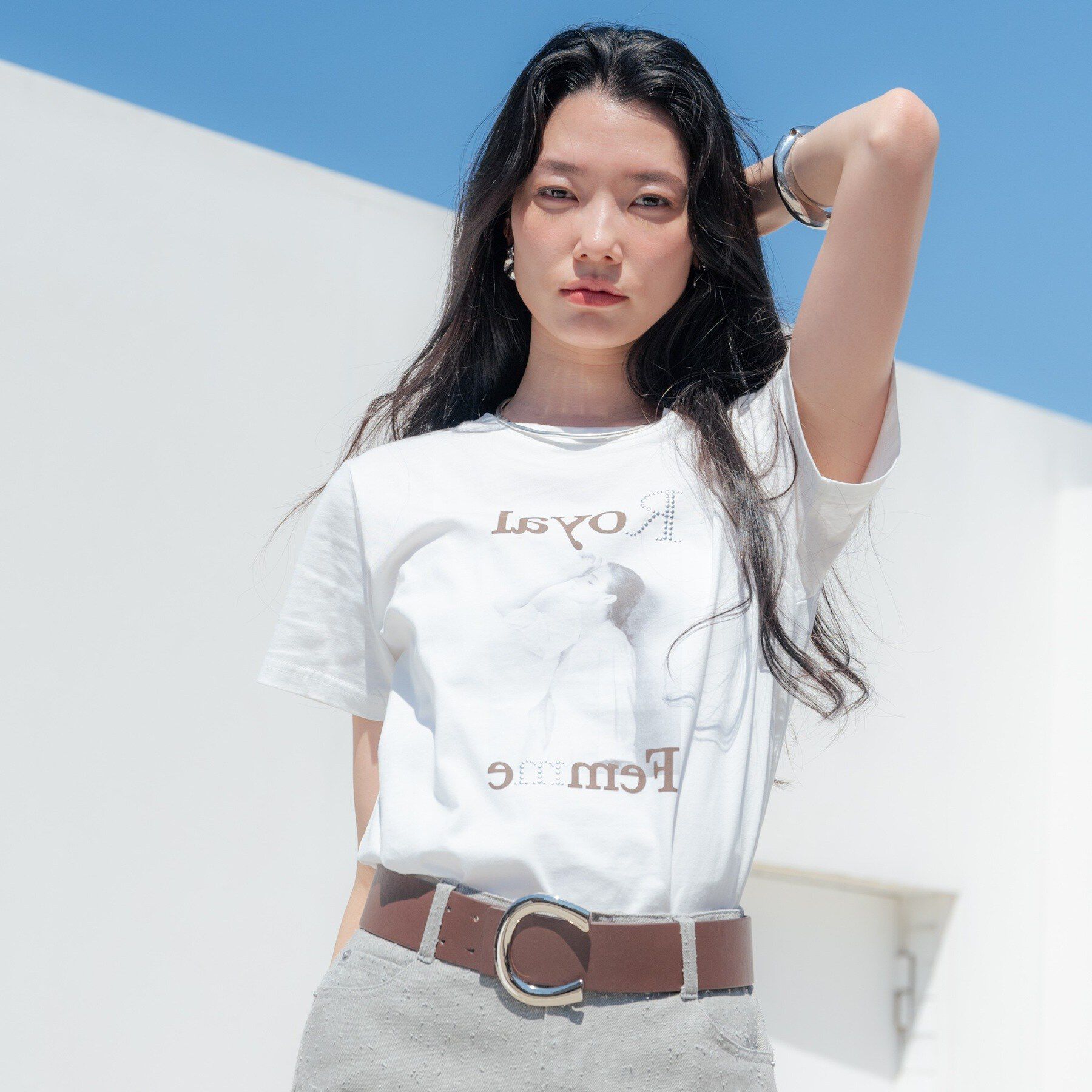 GALLEST「タイポグラフィTシャツ【接触冷感】」|Tシャツ・カットソー|