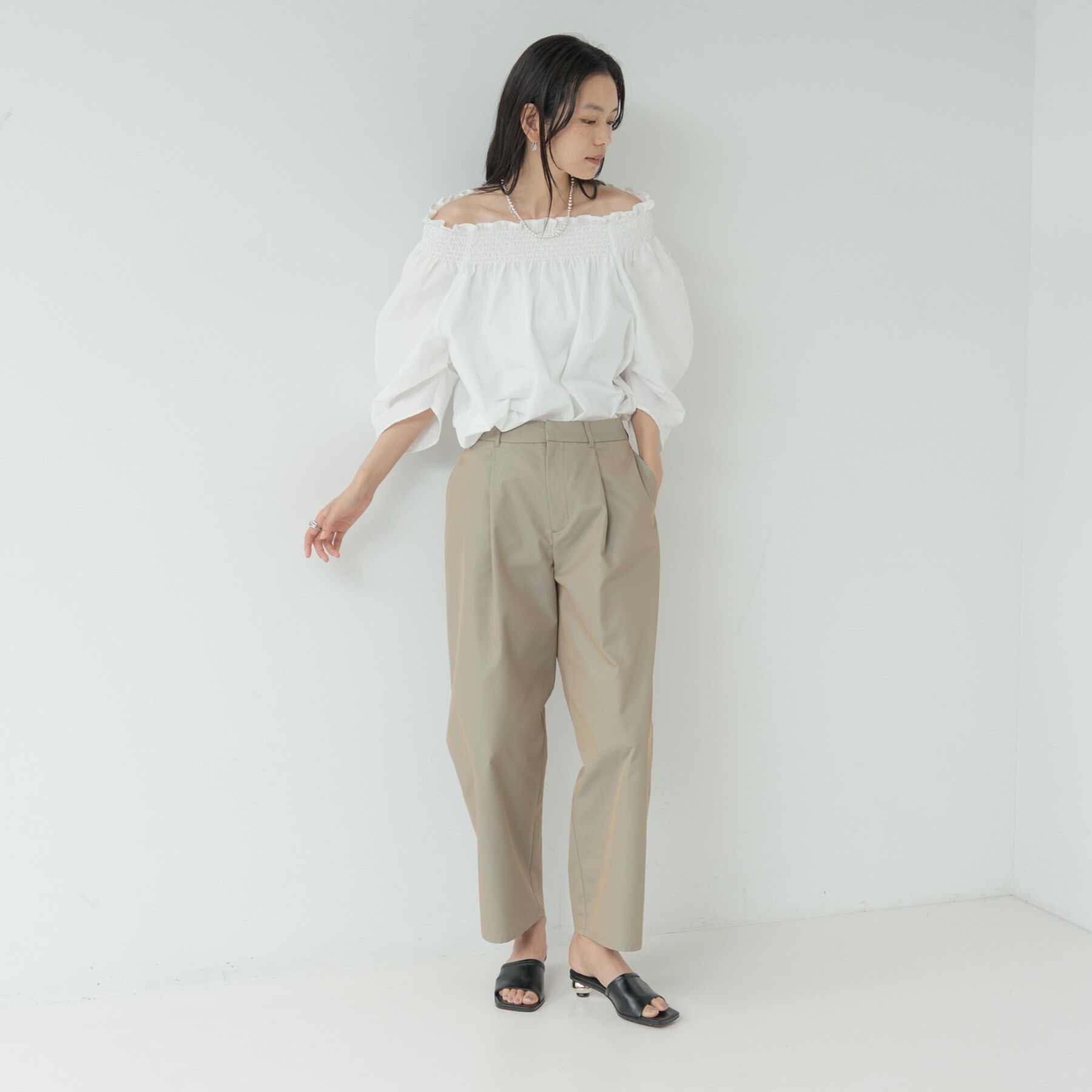 GALLEST「サッカーオフショルブラウス【再入荷／2WAY】」|シャツ・ブラウス|