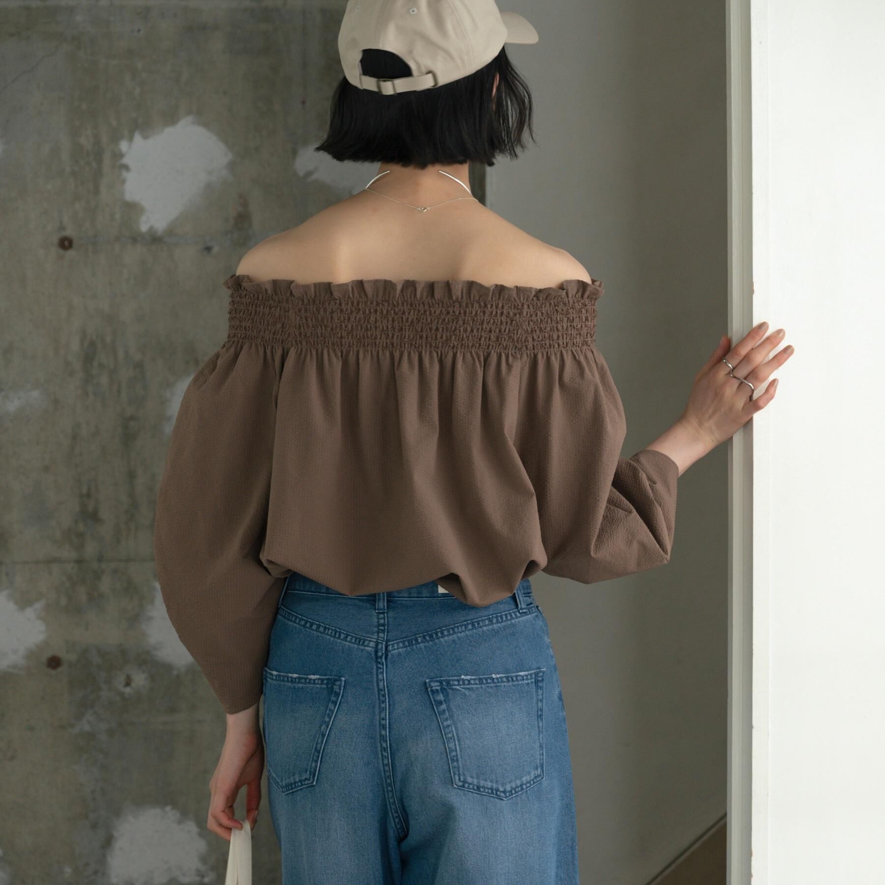 GALLEST「サッカーオフショルブラウス【再入荷／2WAY】」|シャツ・ブラウス|