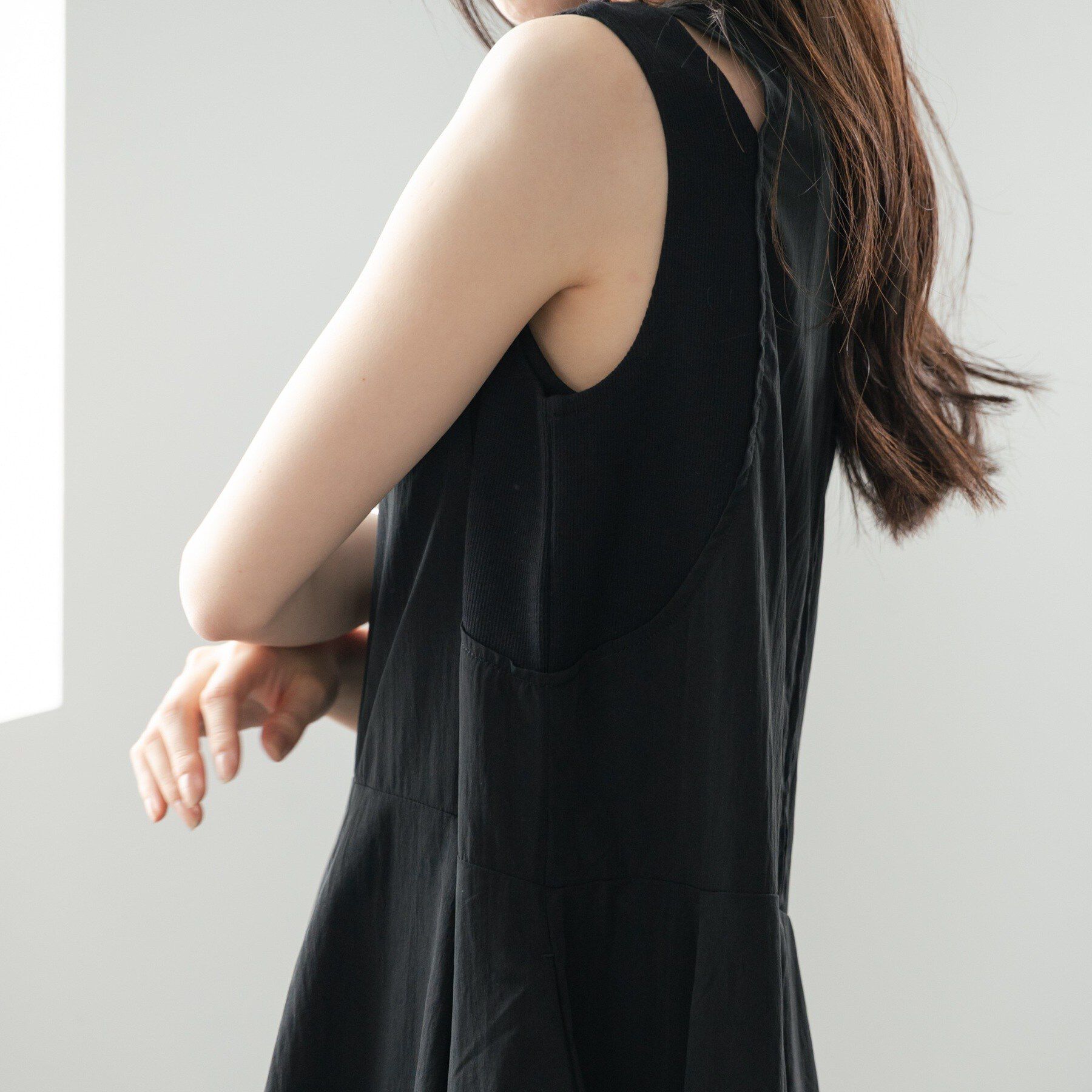 GALLEST「イレギュラータックナイロンワンピース【再入荷】」|ワンピース|