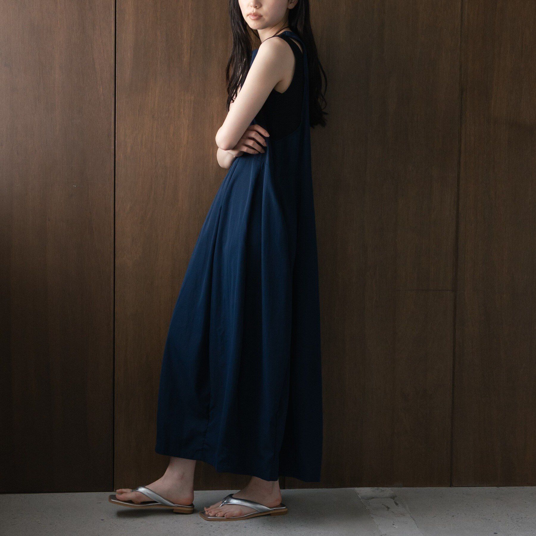 GALLEST「イレギュラータックナイロンワンピース【再入荷】」|ワンピース|