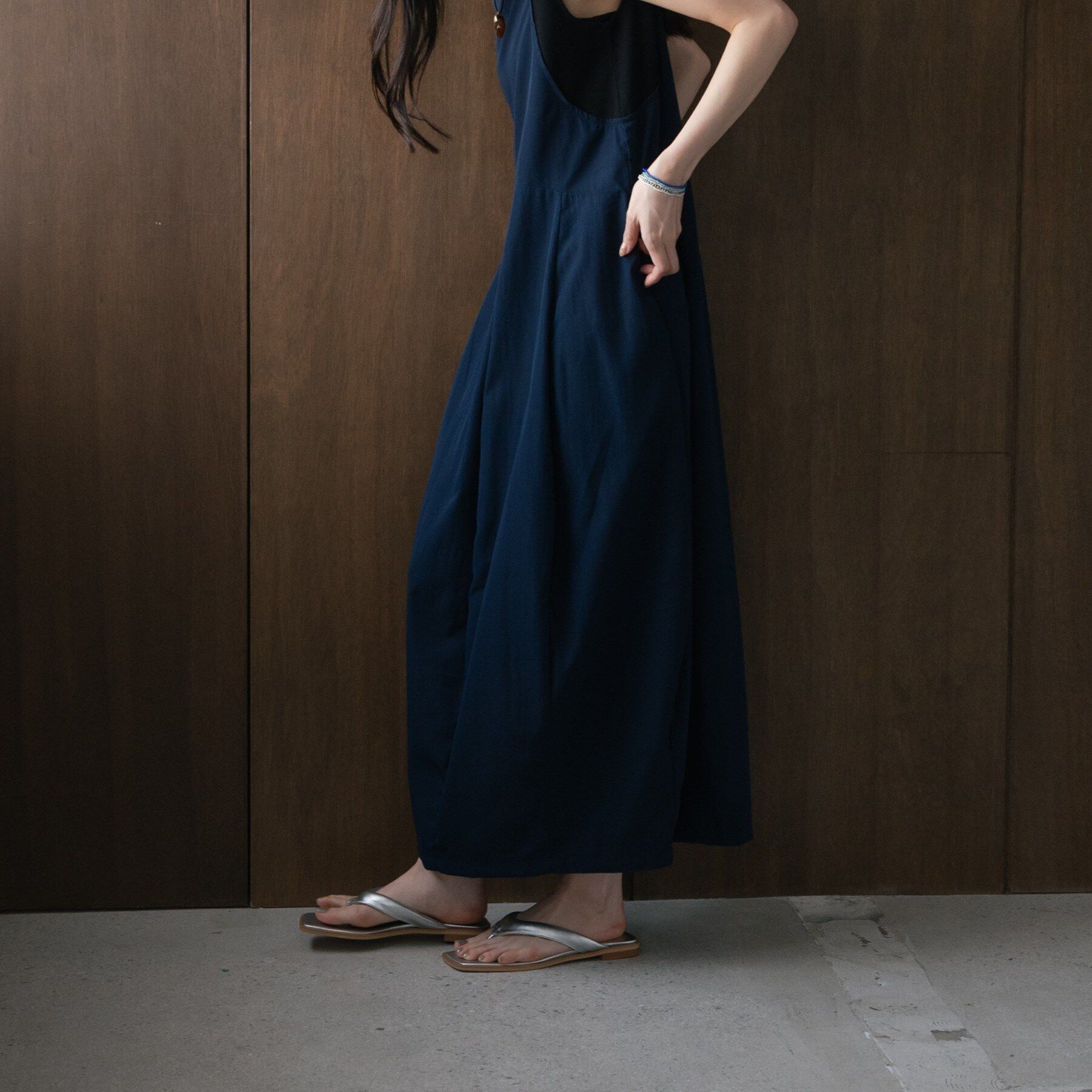 GALLEST「イレギュラータックナイロンワンピース【再入荷】」|ワンピース|