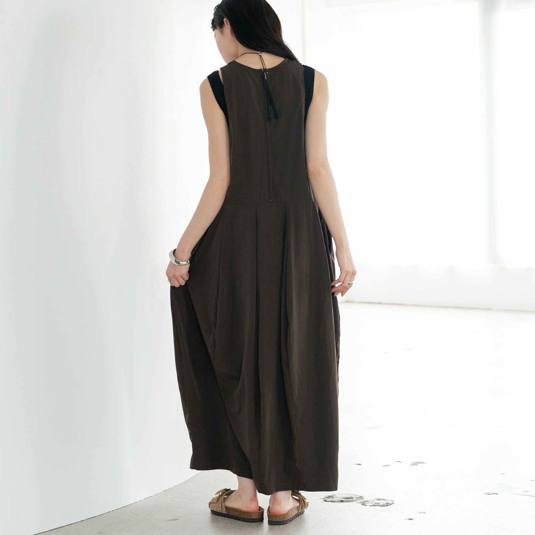 GALLEST「イレギュラータックナイロンワンピース【再入荷】」|ワンピース|