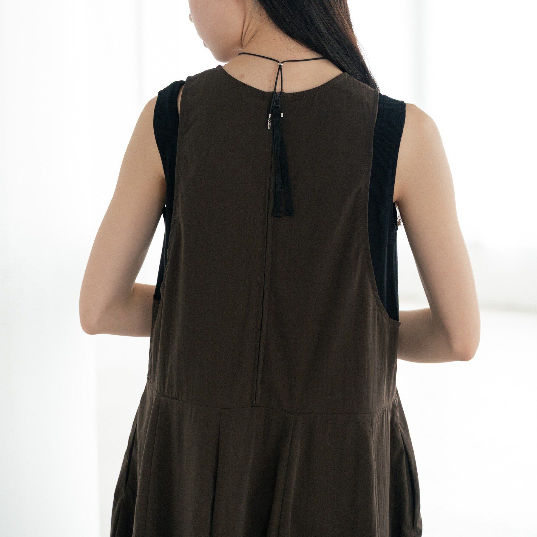 GALLEST「イレギュラータックナイロンワンピース【再入荷】」|ワンピース|