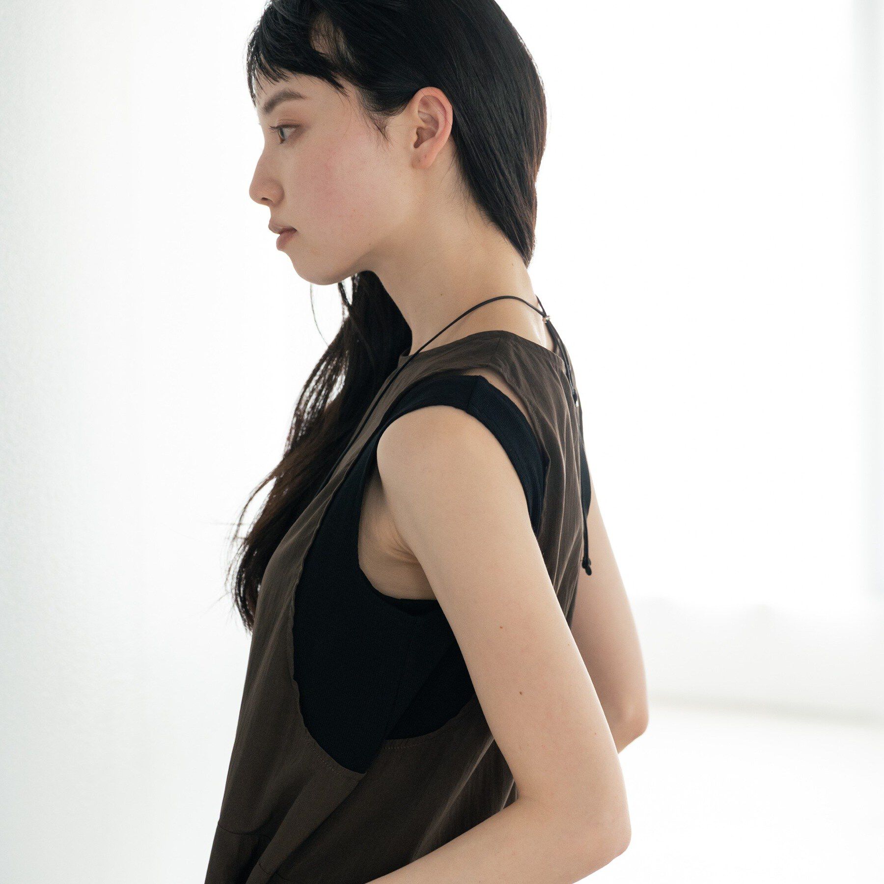 GALLEST「イレギュラータックナイロンワンピース【再入荷】」|ワンピース|