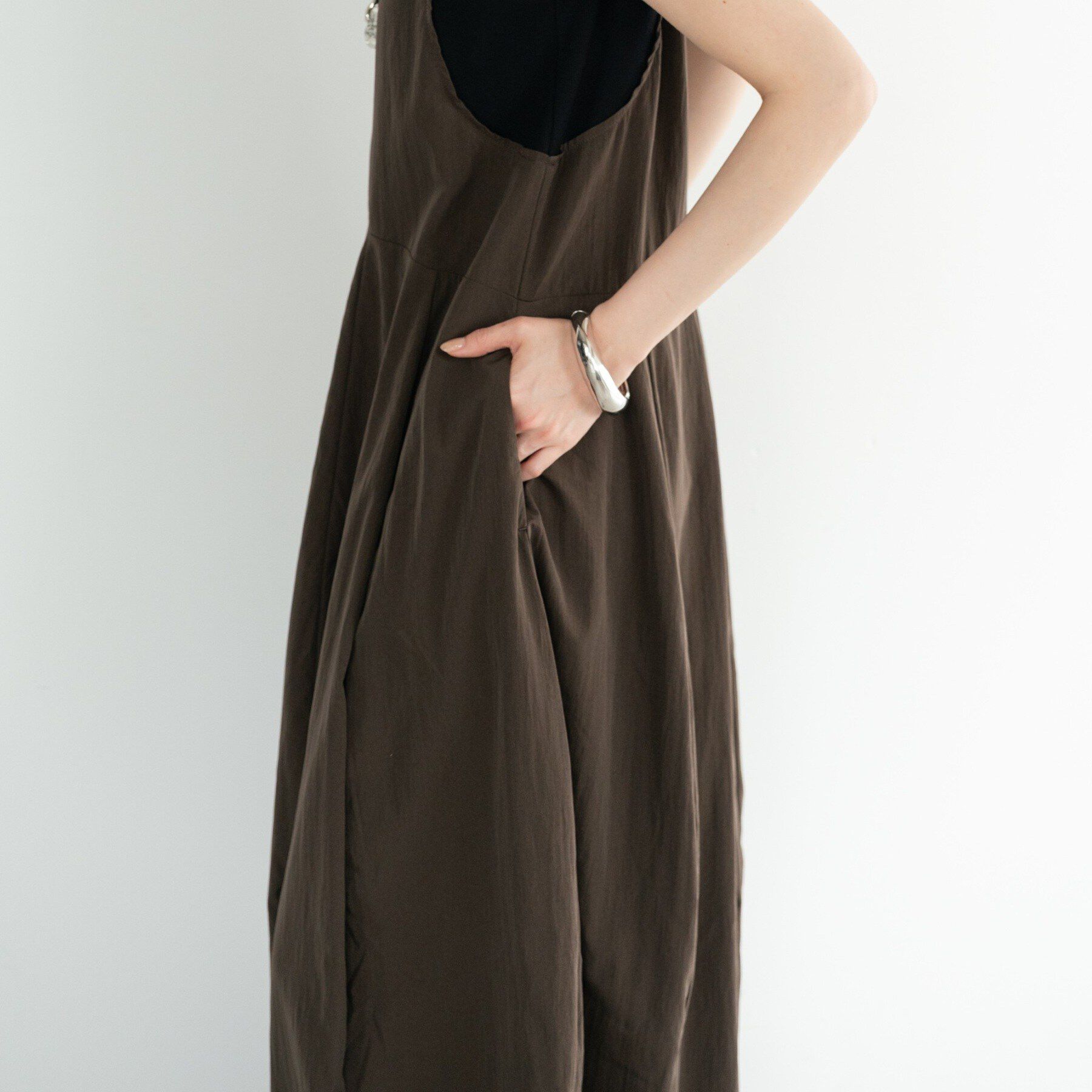 GALLEST「イレギュラータックナイロンワンピース【再入荷】」|ワンピース|