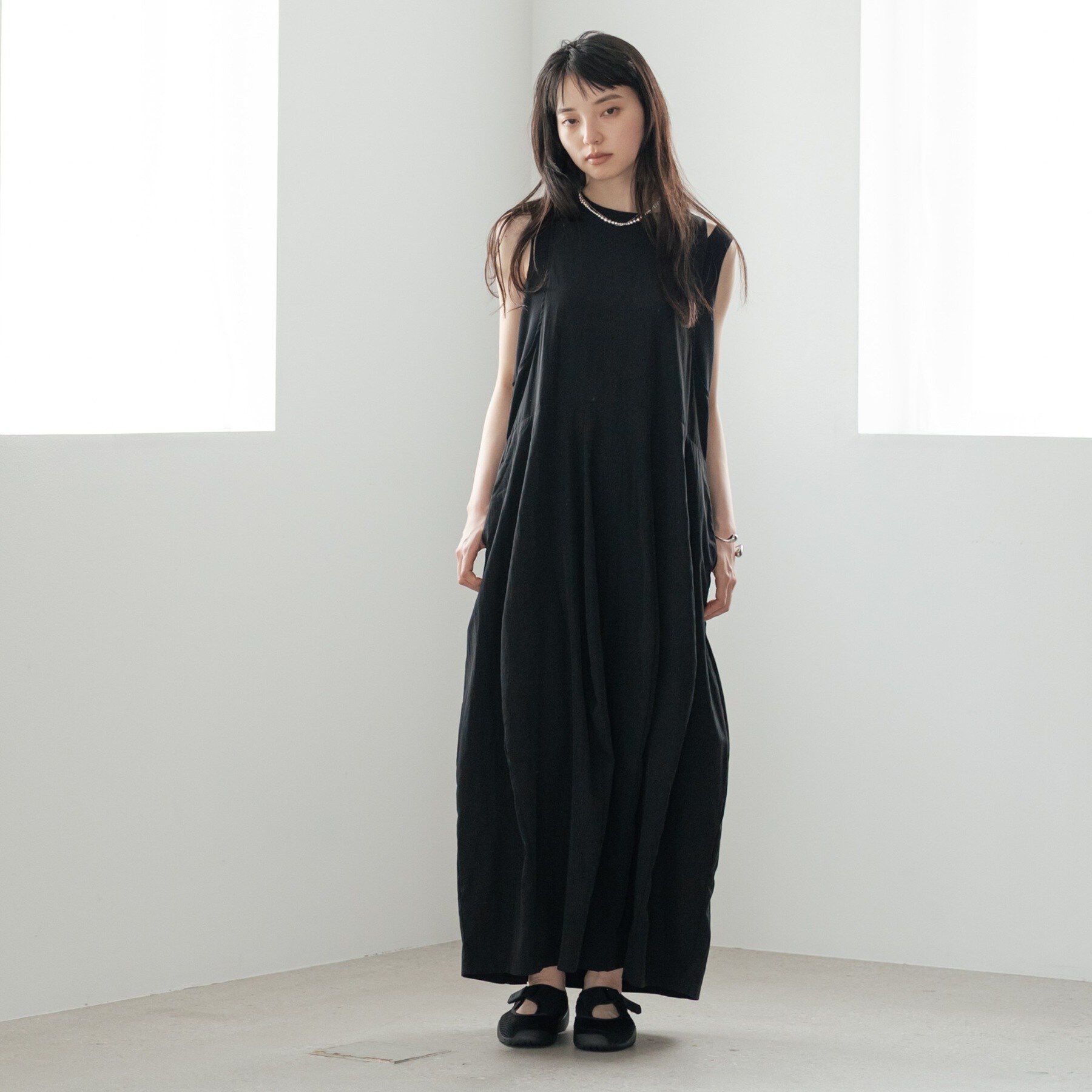 GALLEST「イレギュラータックナイロンワンピース【再入荷】」|ワンピース|