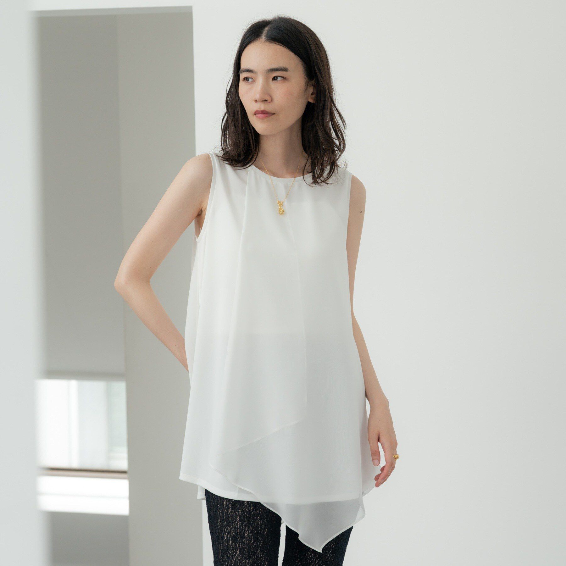 GALLEST「ドッキングチュニックカットソー」|Tシャツ・カットソー|