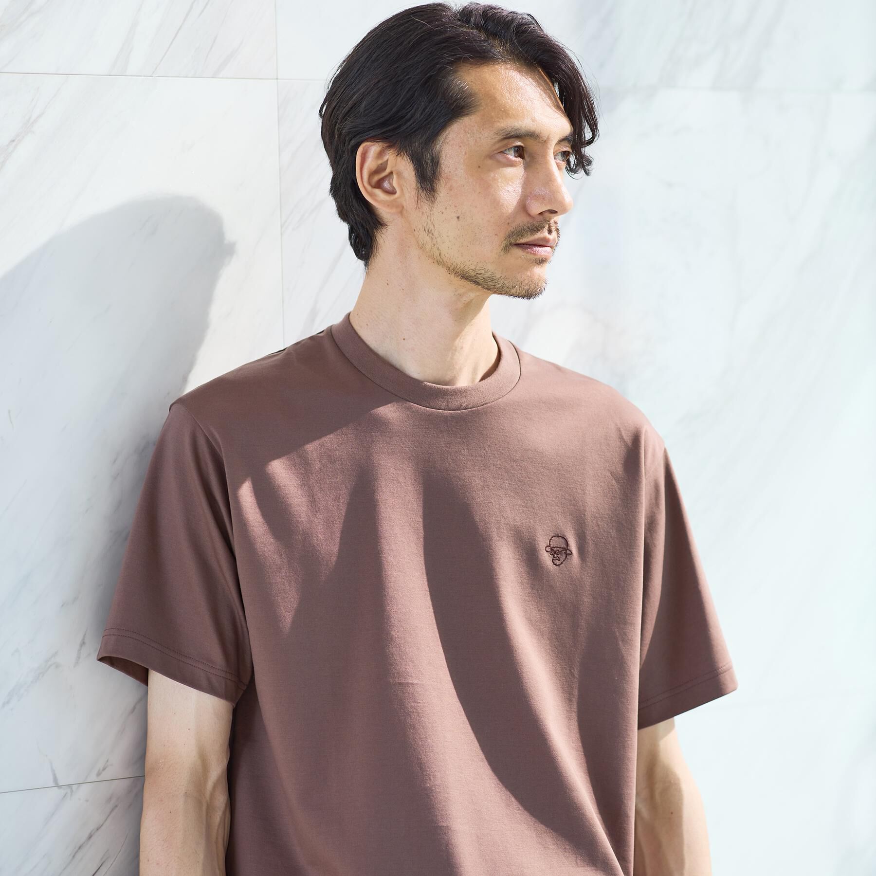 TAKEO KIKUCHI「ワンストローク刺繍 半袖 Tシャツ」|Tシャツ・カットソー|