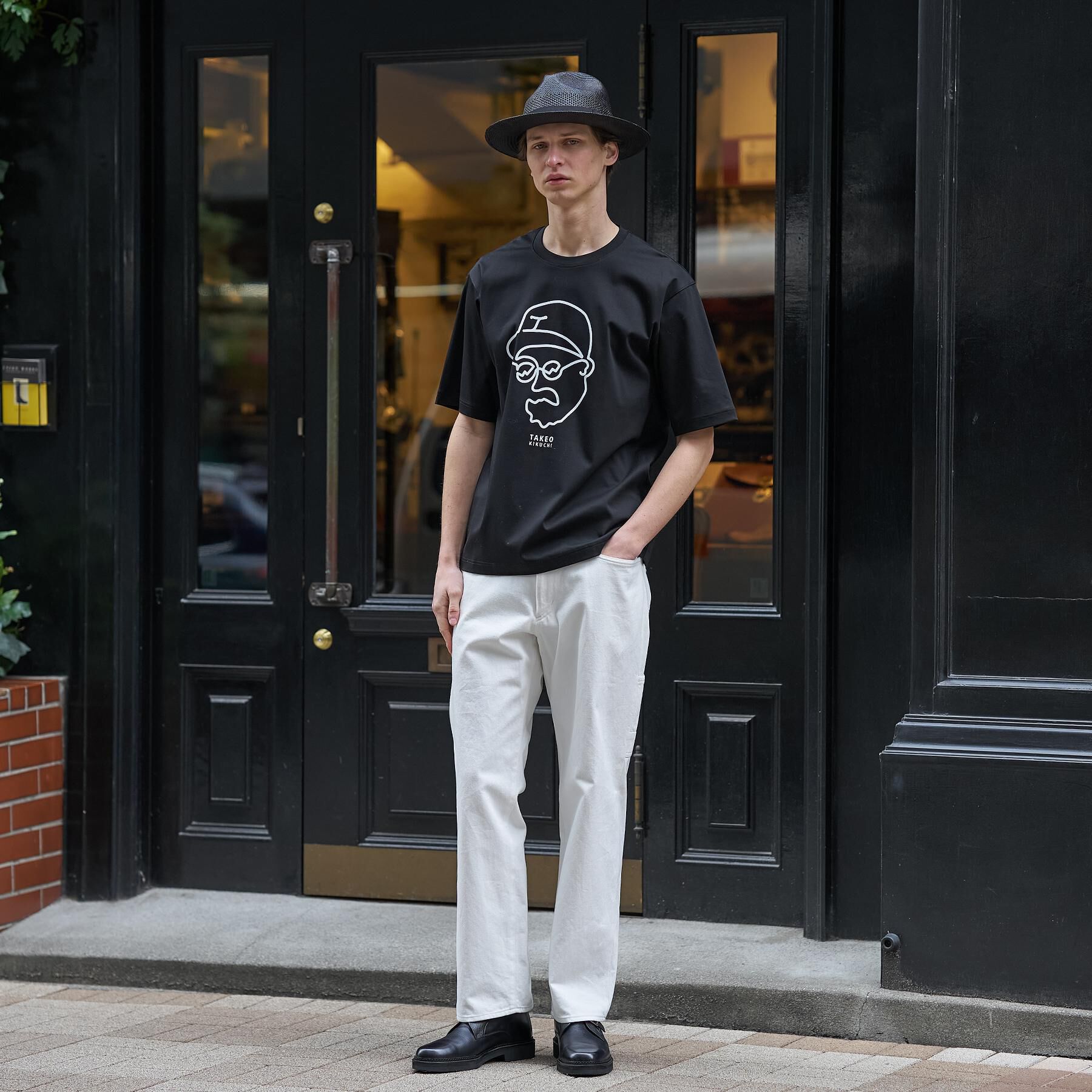 TAKEO KIKUCHI「【BOWLER HAT LABEL】アイスクリアコットン ワンストローク 半袖Tシャツ」|Tシャツ・カットソー|