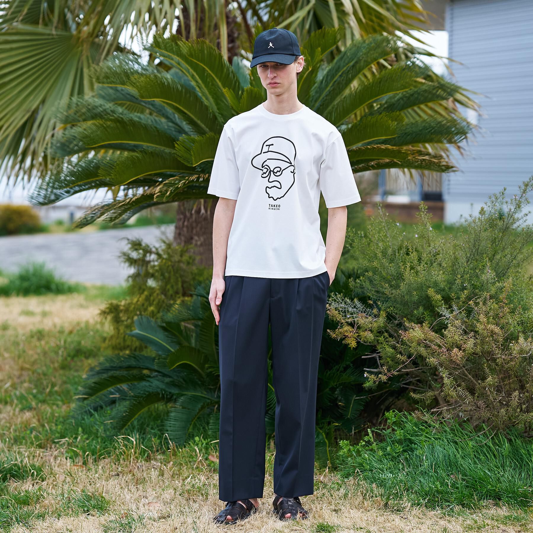 TAKEO KIKUCHI「【BOWLER HAT LABEL】アイスクリアコットン ワンストローク 半袖Tシャツ」|Tシャツ・カットソー|