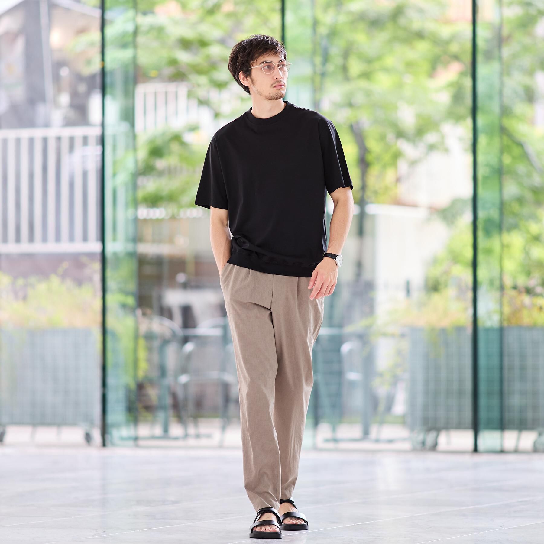 TAKEO KIKUCHI「【接触冷感】アイスクリアコットン Tシャツ」|Tシャツ・カットソー|