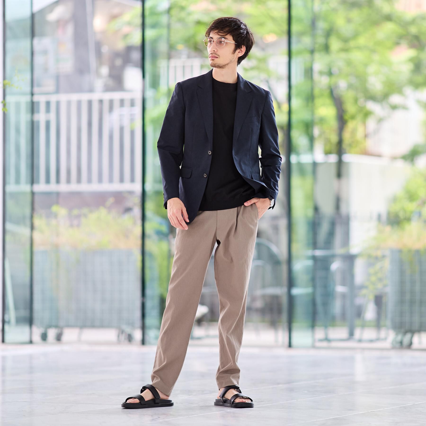 TAKEO KIKUCHI「【接触冷感】アイスクリアコットン Tシャツ」|Tシャツ・カットソー|