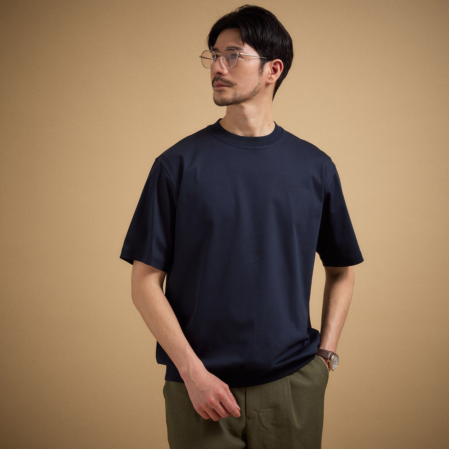 TAKEO KIKUCHI「【接触冷感】アイスクリアコットン Tシャツ」|Tシャツ・カットソー|